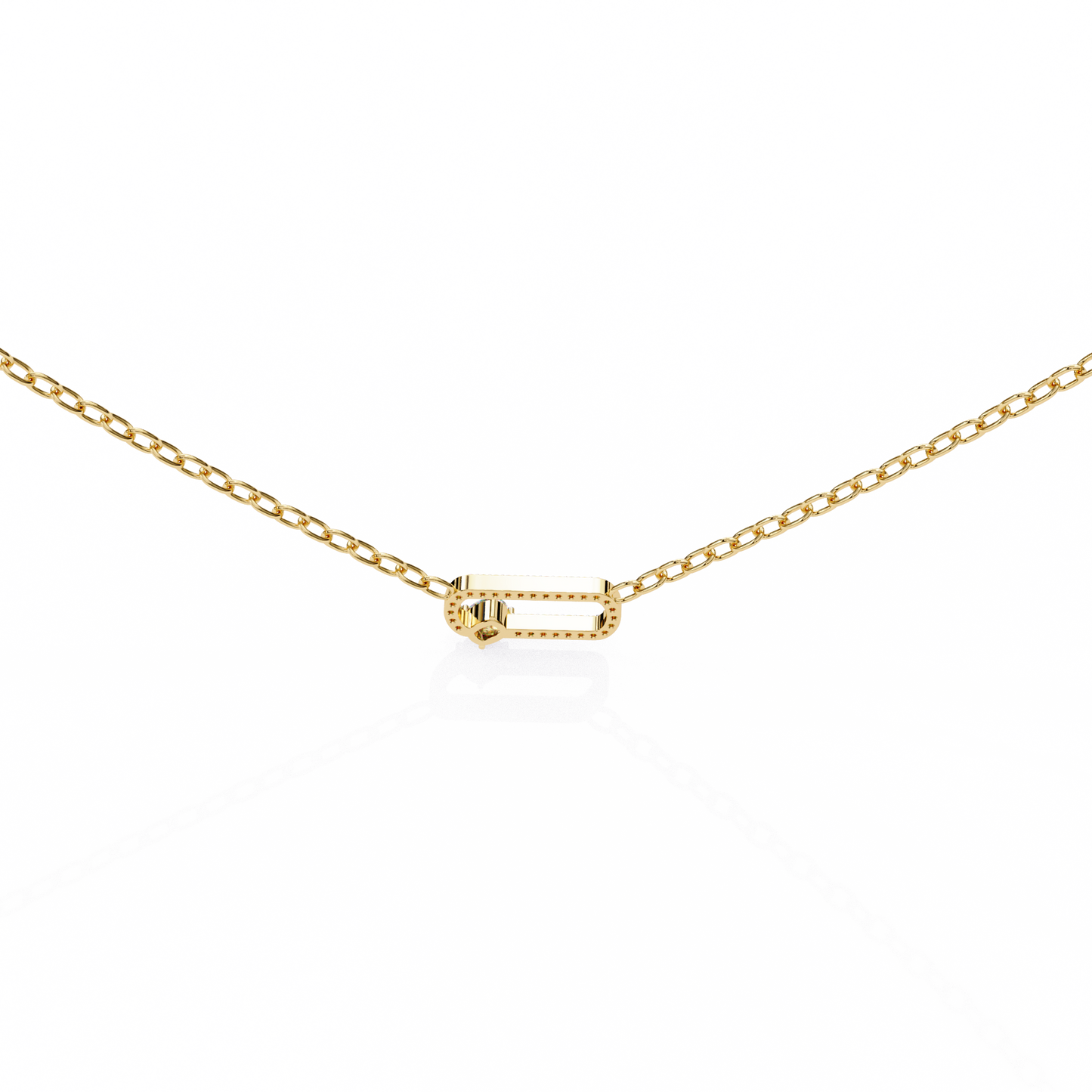 Cushion Orbit – Cushion & Round Lab Diamond Halo Necklace