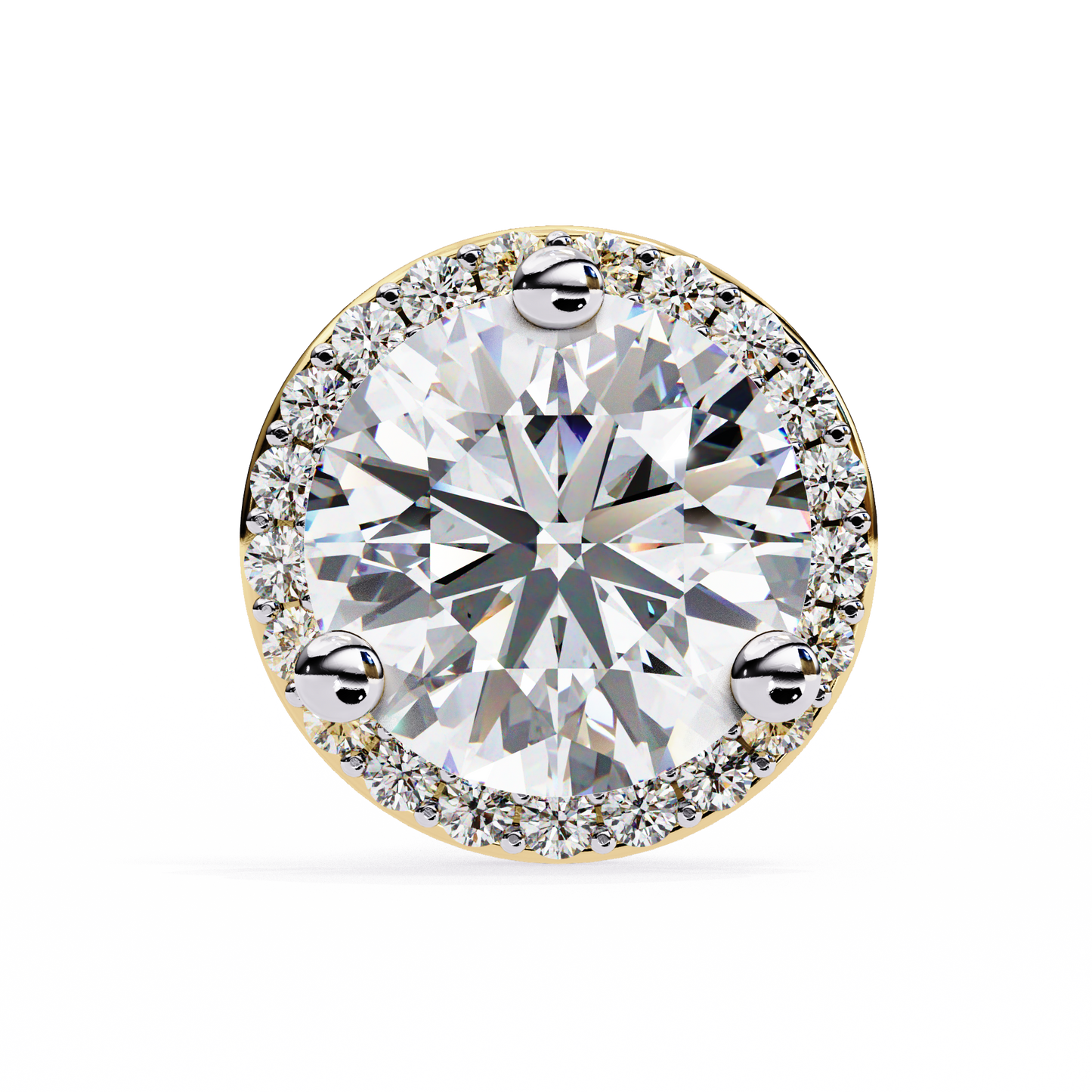 Frost Line – Round Lab Diamond Linear Drop Earrings