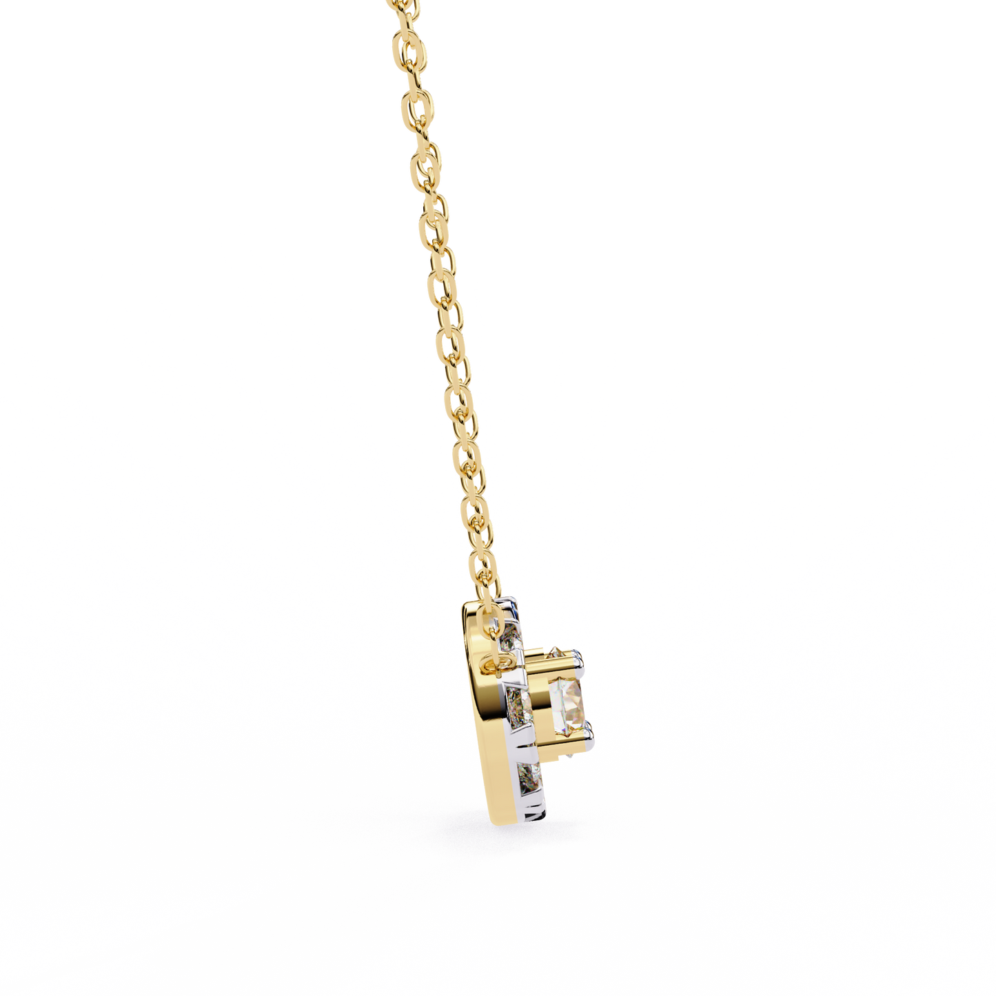 Starlit Charm – Round Lab Diamond Trio Necklace