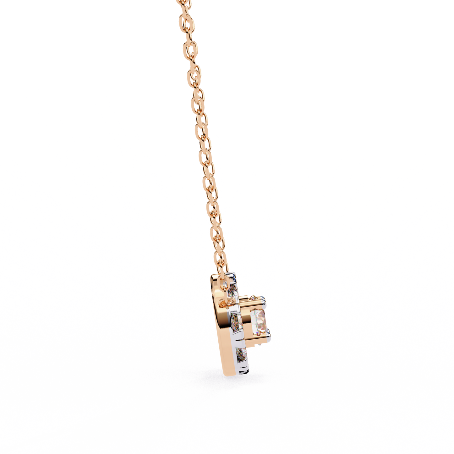 Starlit Charm – Round Lab Diamond Trio Necklace