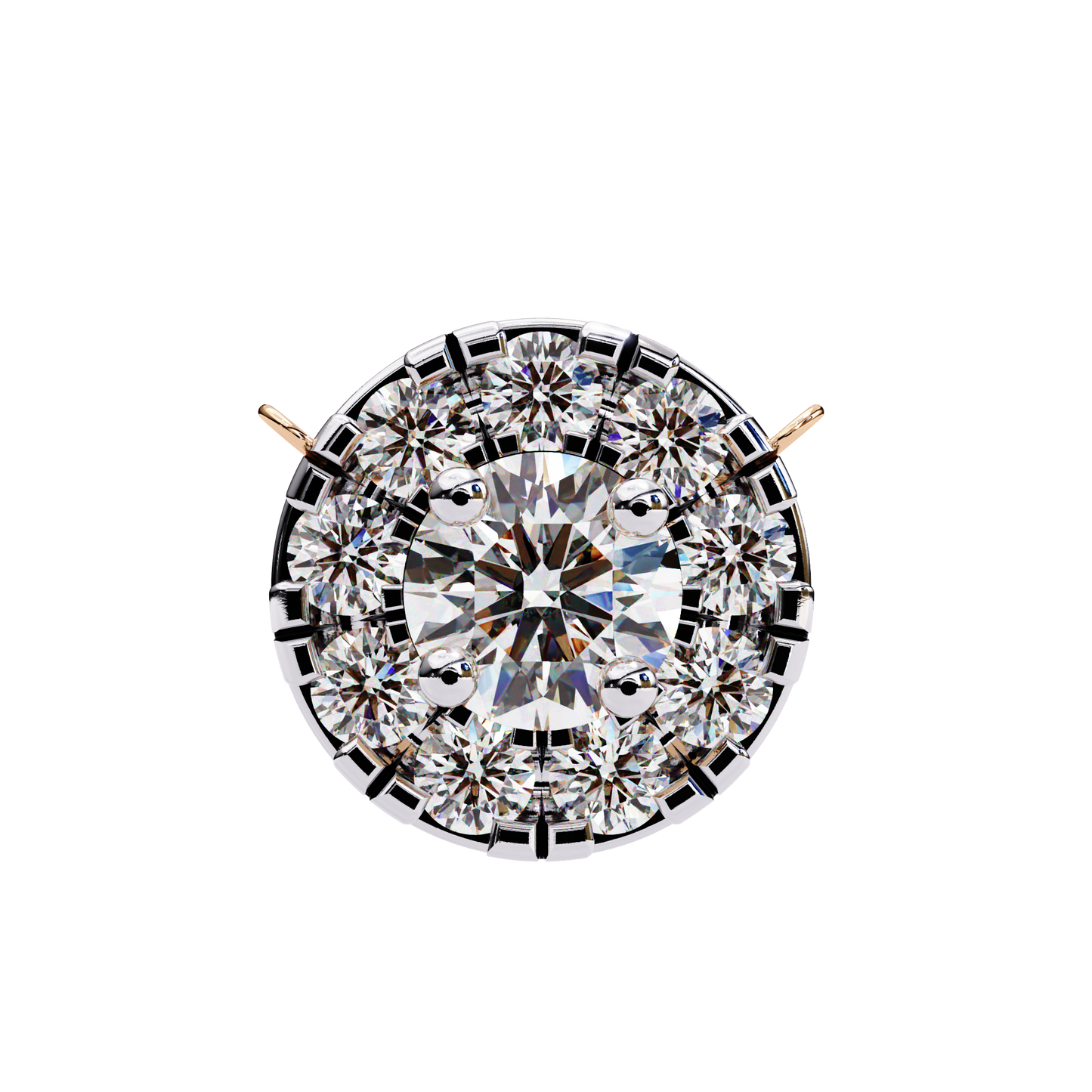 Starlit Charm – Round Lab Diamond Trio Necklace