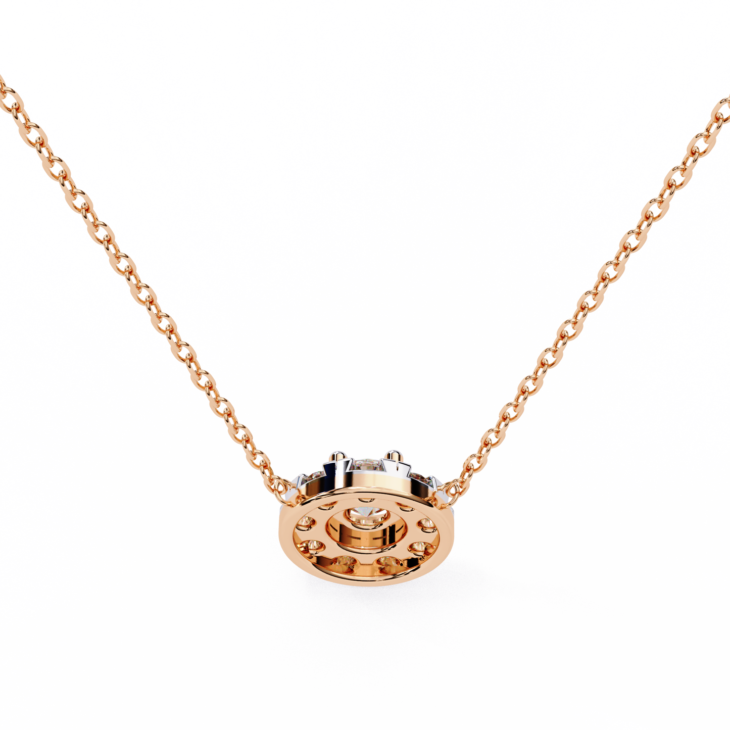 Starlit Charm – Round Lab Diamond Trio Necklace