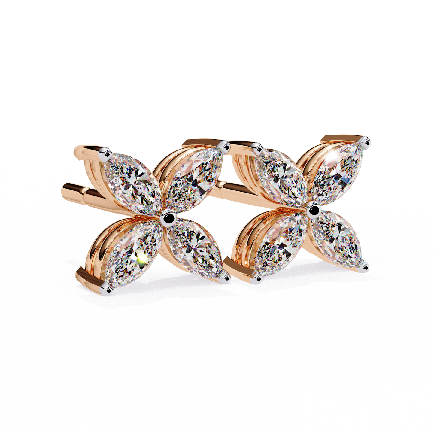Marquise Mist – Lab Diamond Minimal Earrings