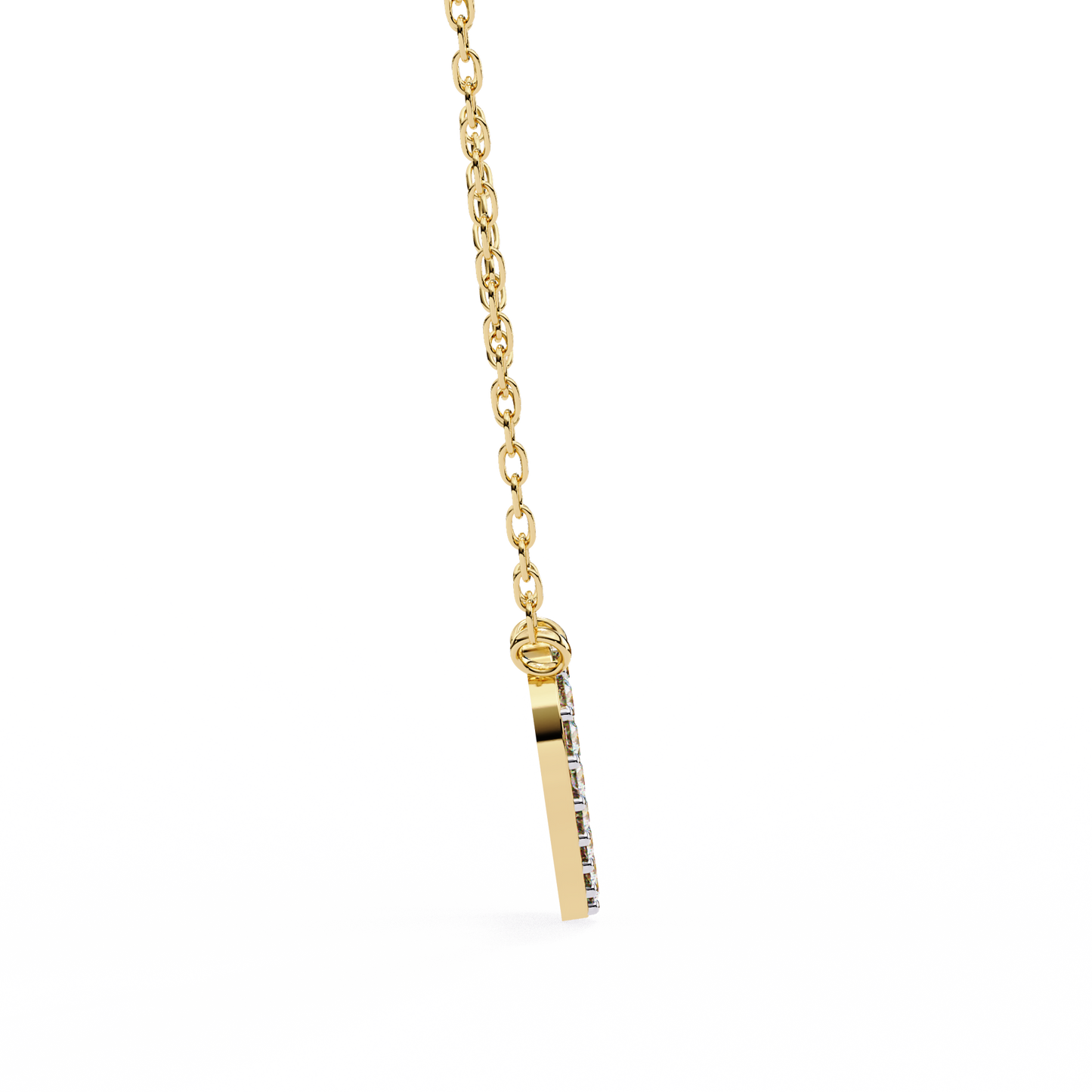 Infinity Echo – Round Lab Diamond Heart Necklace