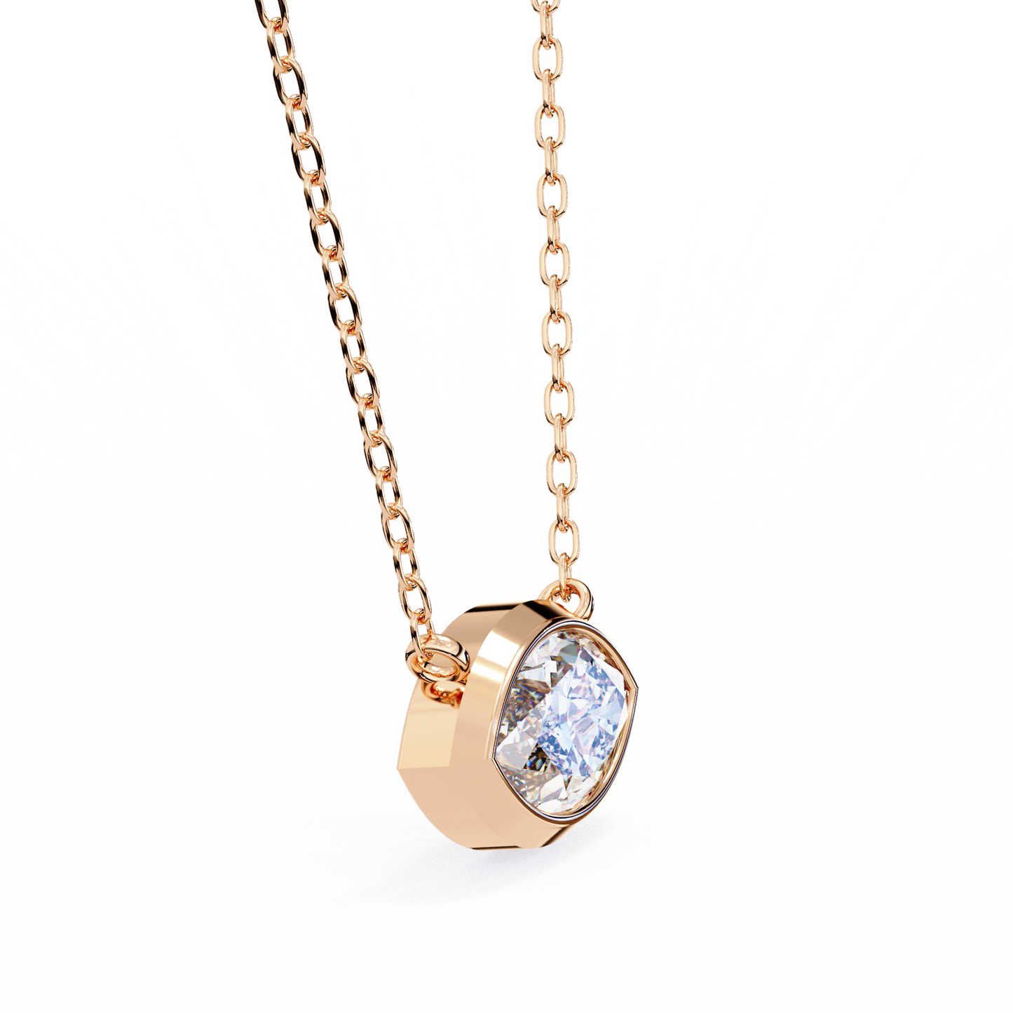 EAST~WEST - Marquise Cut Lab Diamond Pendant Necklace
