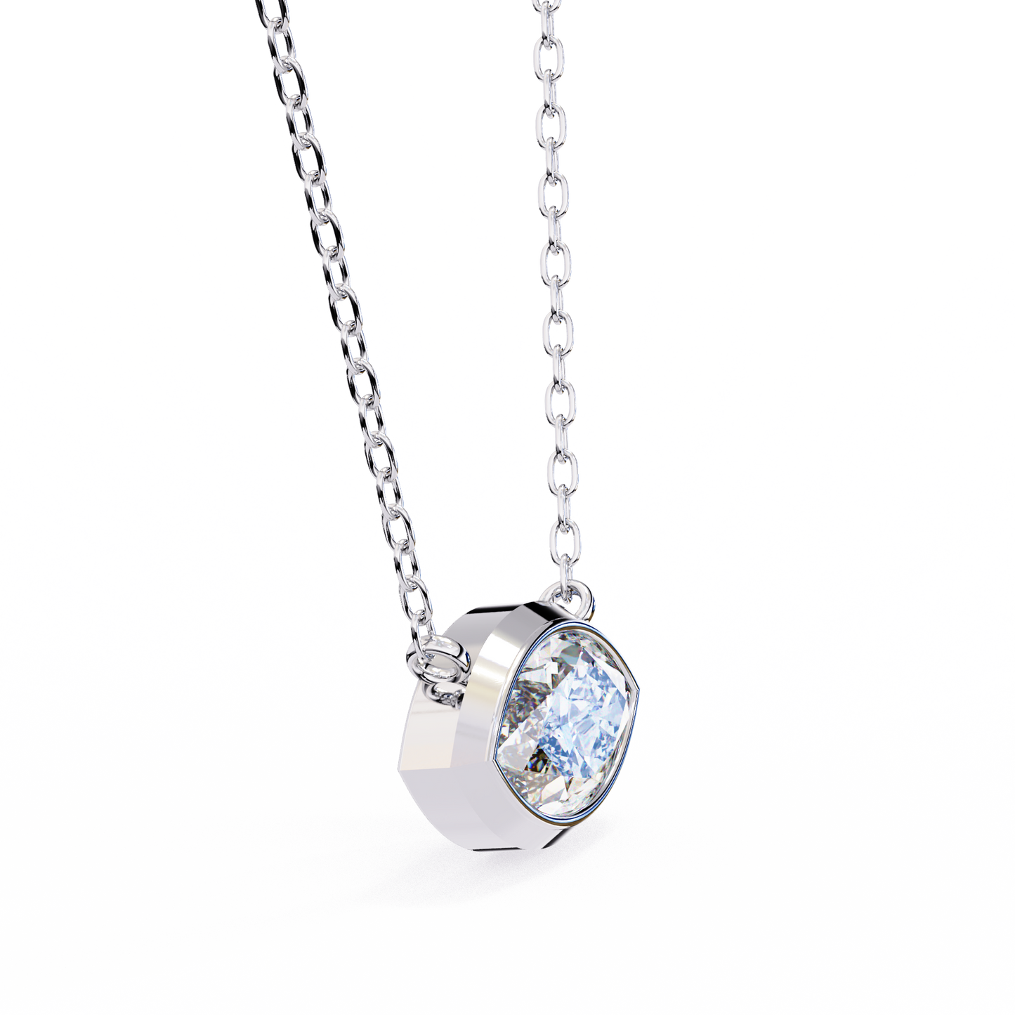 EAST~WEST - Marquise Cut Lab Diamond Pendant Necklace