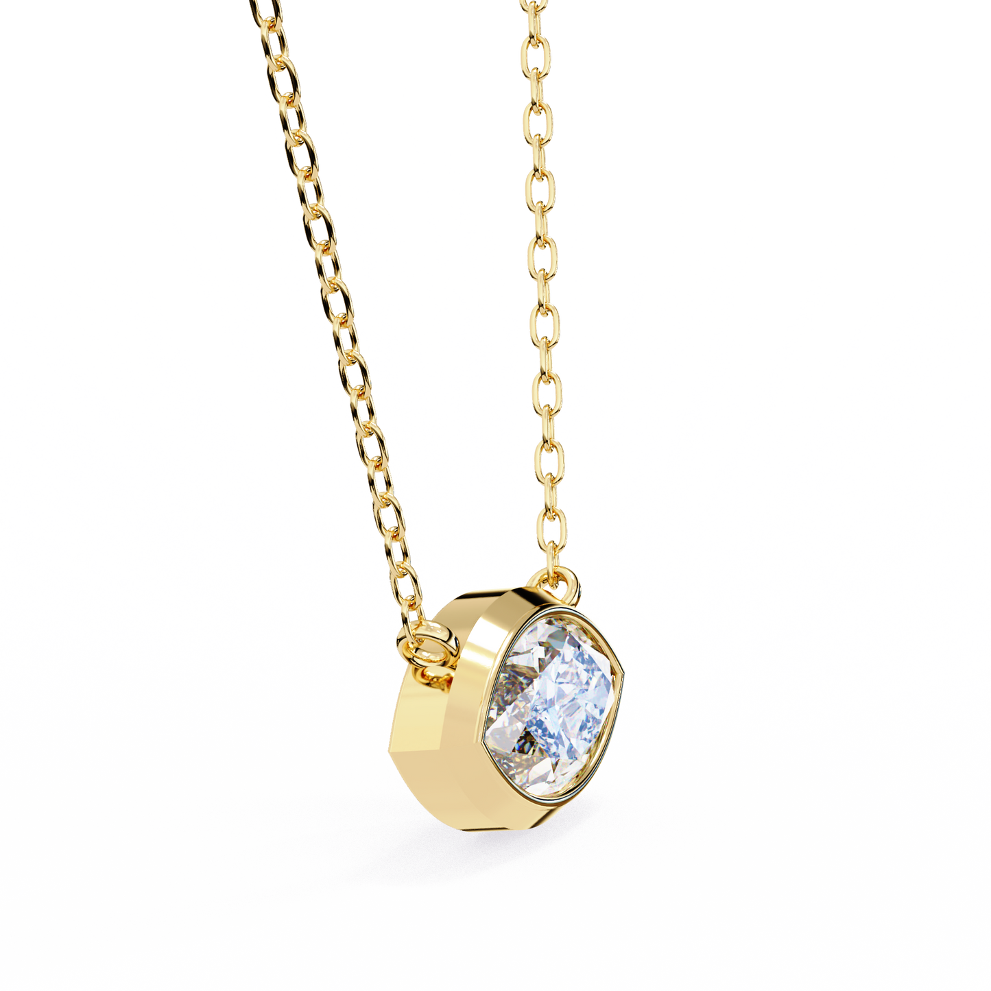 EAST~WEST - Marquise Cut Lab Diamond Pendant Necklace