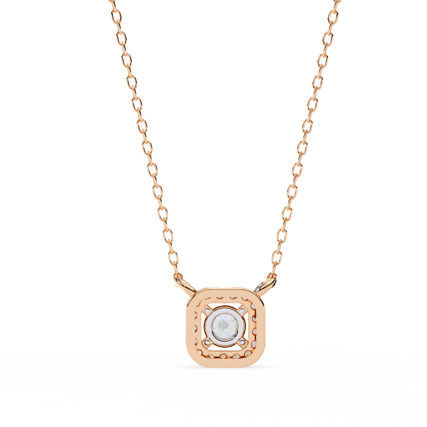 Light Flow – Round Lab Diamond Chain Necklace