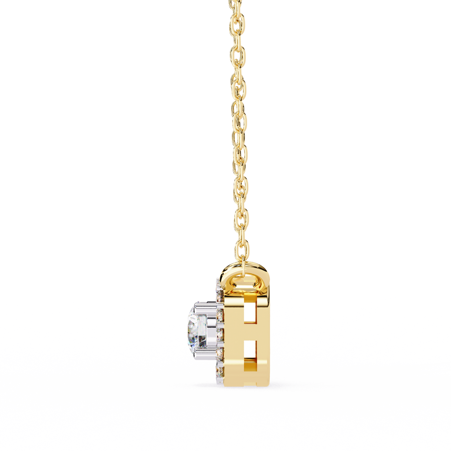 Light Flow – Round Lab Diamond Chain Necklace
