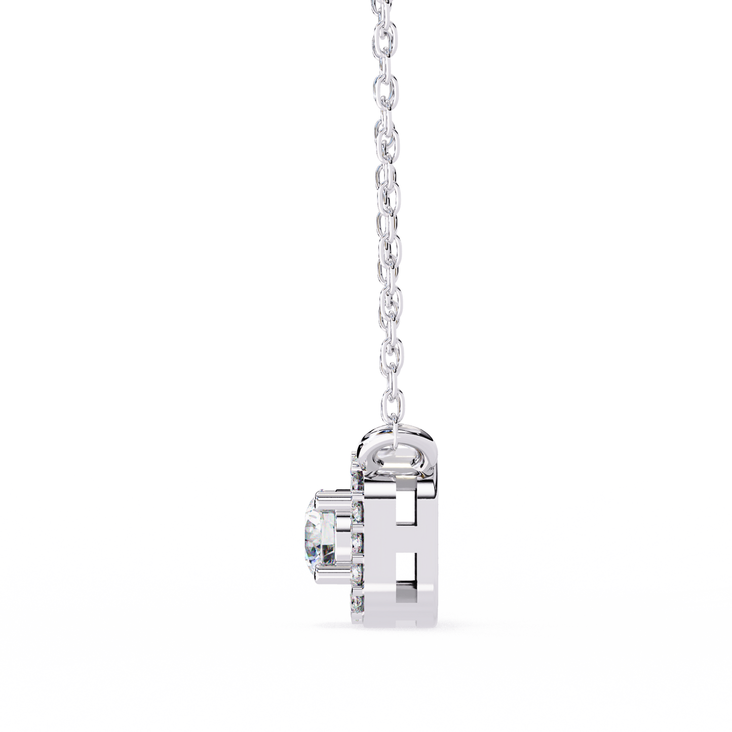 Light Flow – Round Lab Diamond Chain Necklace