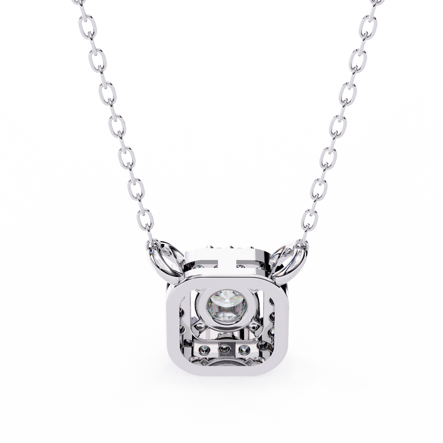 Light Flow – Round Lab Diamond Chain Necklace