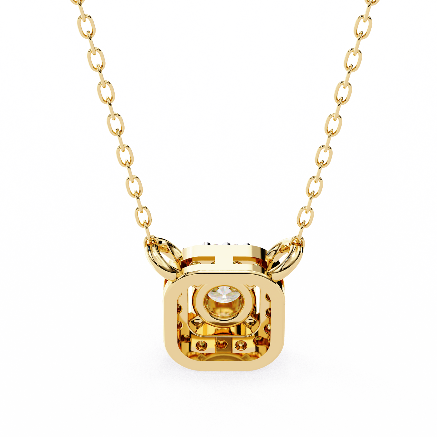 Light Flow – Round Lab Diamond Chain Necklace