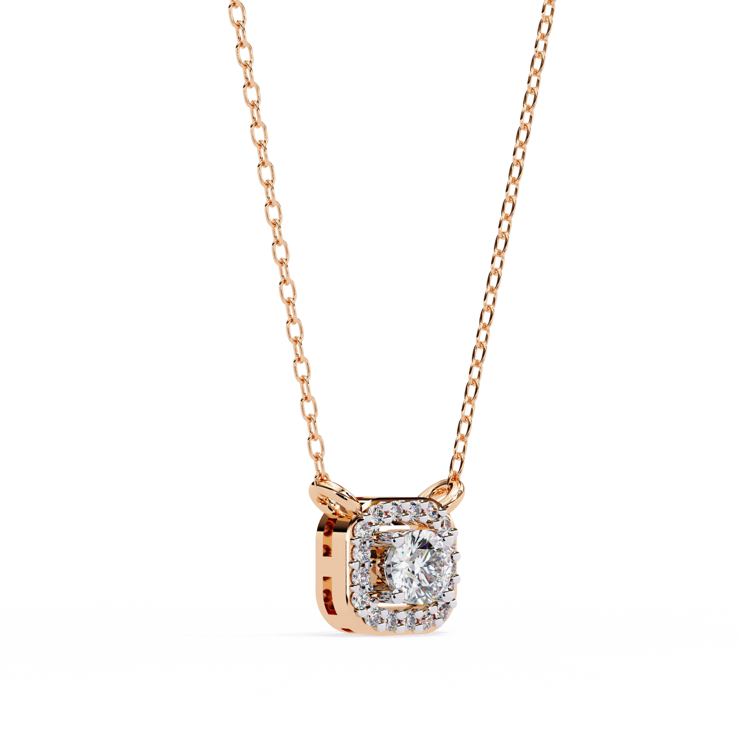 Light Flow – Round Lab Diamond Chain Necklace
