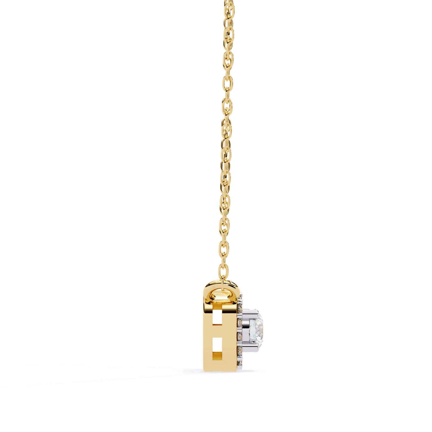 Light Flow – Round Lab Diamond Chain Necklace