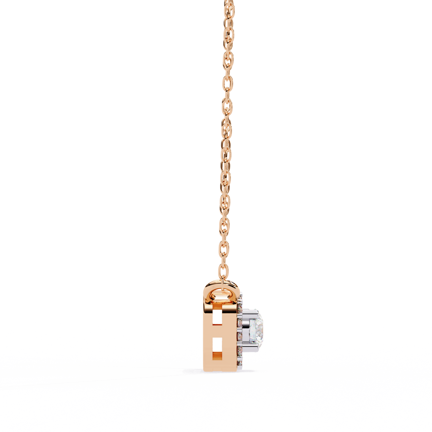 Light Flow – Round Lab Diamond Chain Necklace