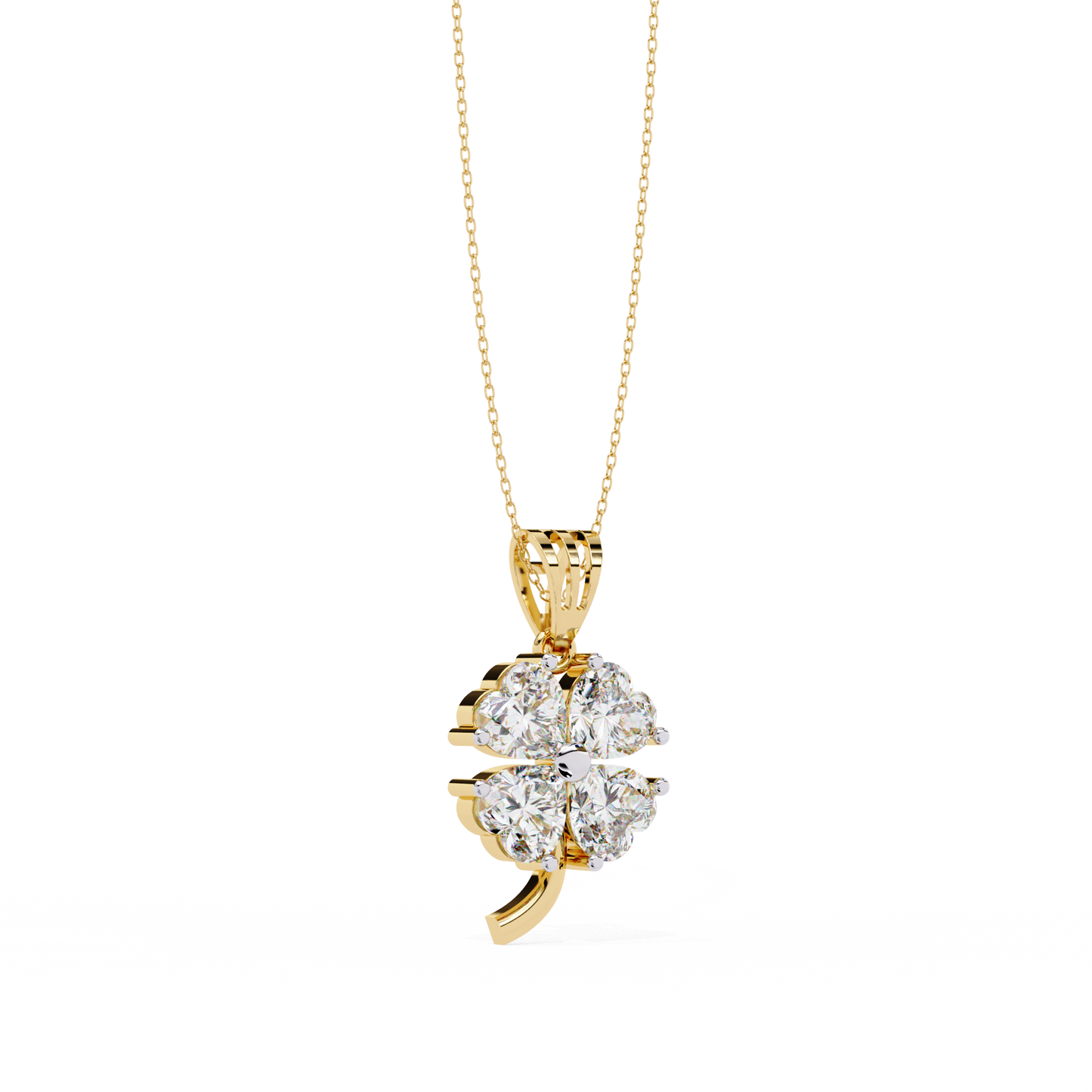 Sweetheart Shine – Heart Lab Diamond Pendant
