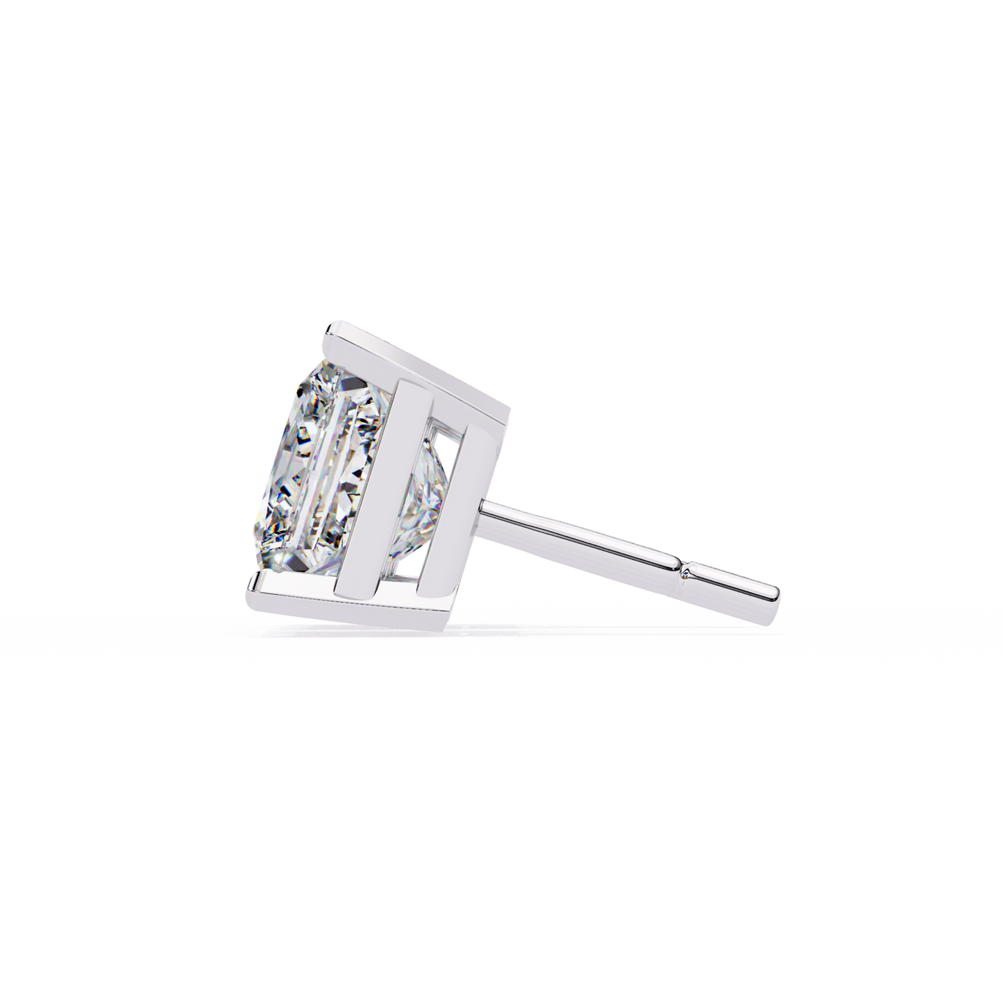 Regent Squares – Princess Cut Lab Diamond Bold Studs
