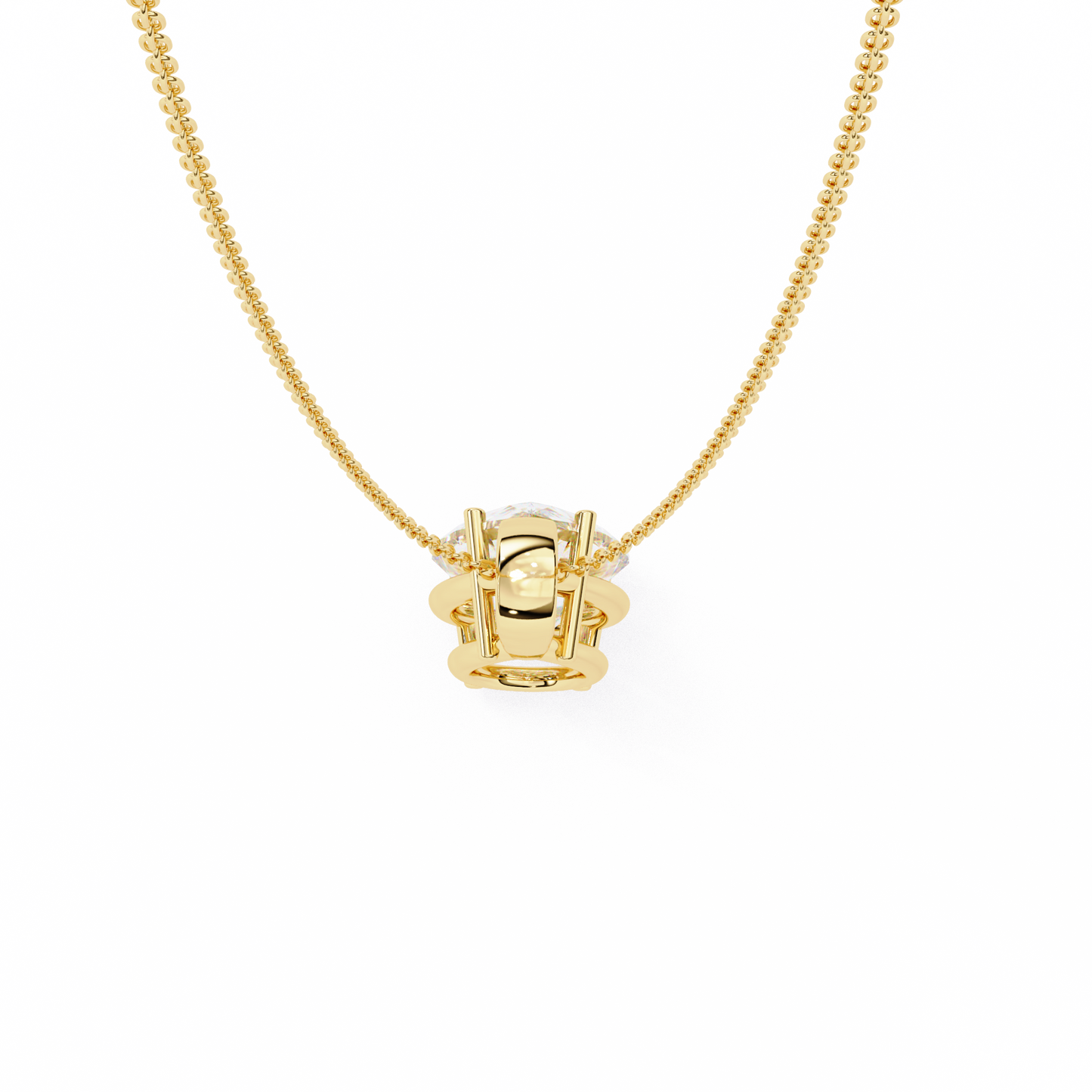 Tear of Light – Pear Cut Lab Diamond Solitaire Chain Pendant