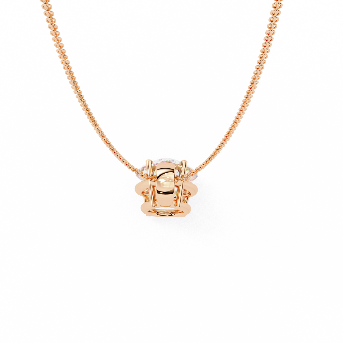 Tear of Light – Pear Cut Lab Diamond Solitaire Chain Pendant