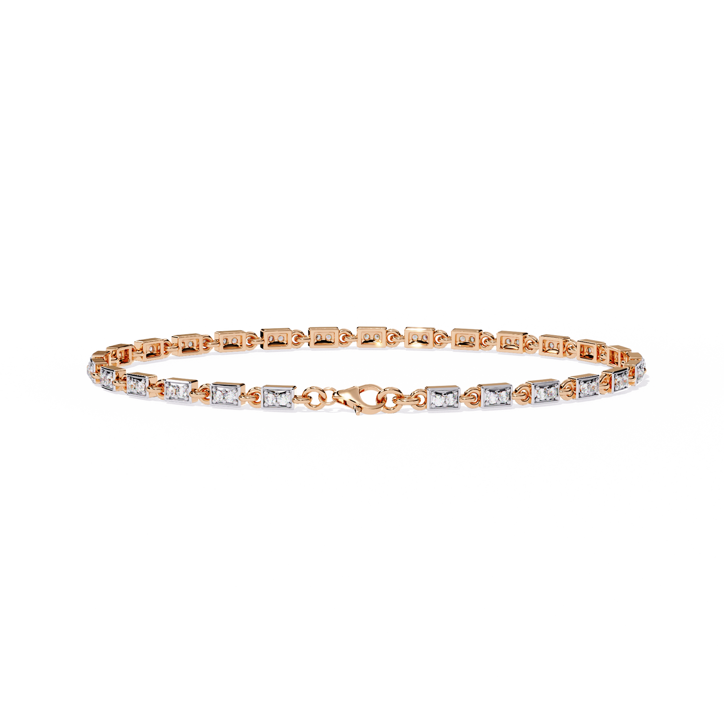 Dainty Gleam – Micro Diamond Bracelet in 14K Gold