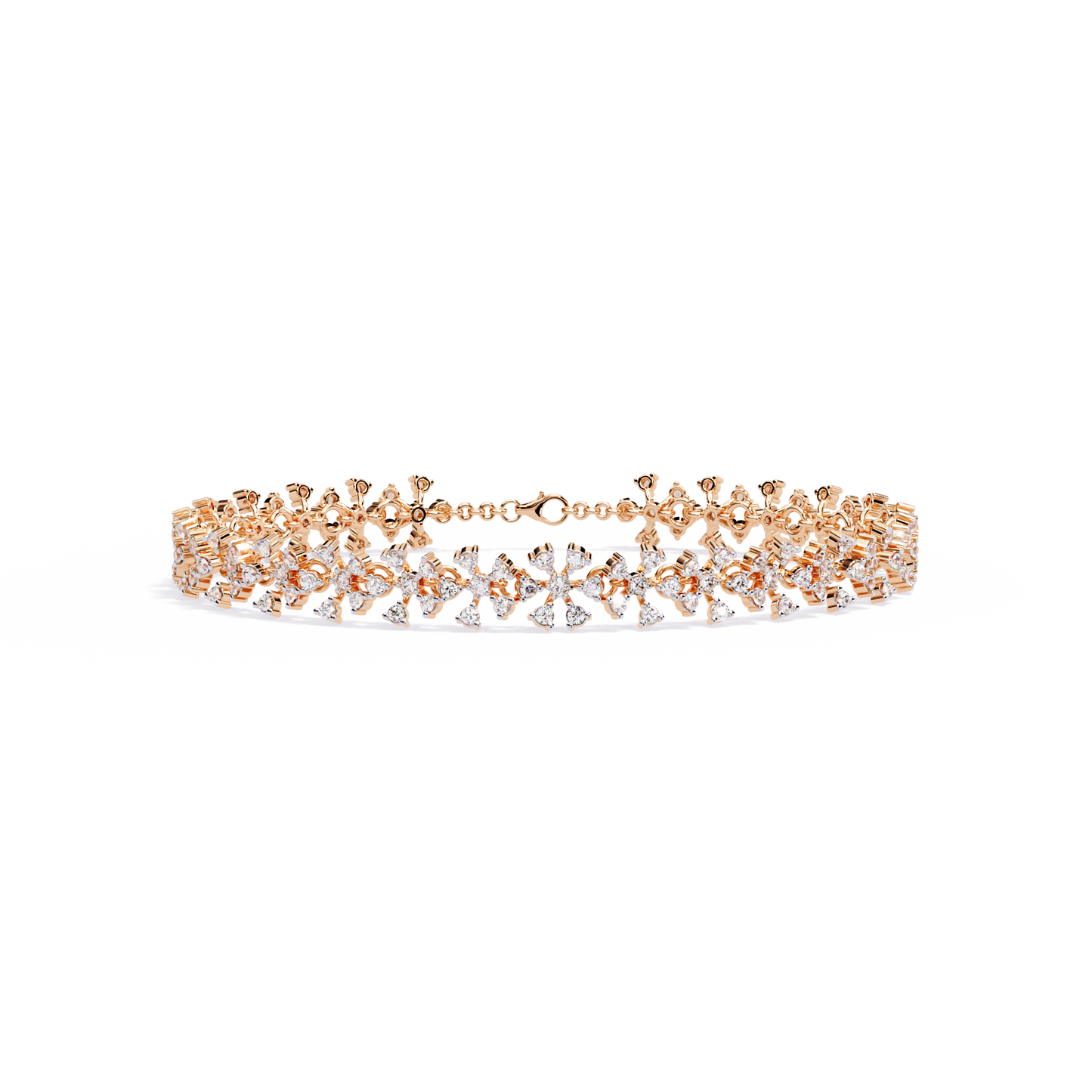 Imperial Lace – Diamond Filigree Bracelet in 14K Gold