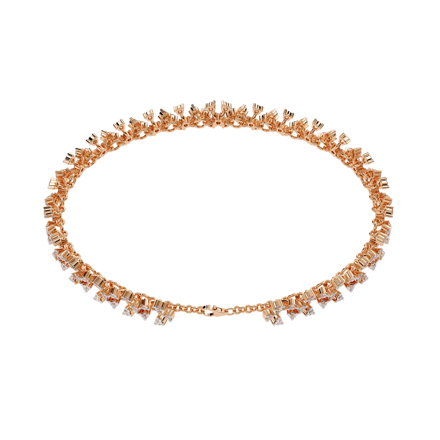 Imperial Lace – Diamond Filigree Bracelet in 14K Gold