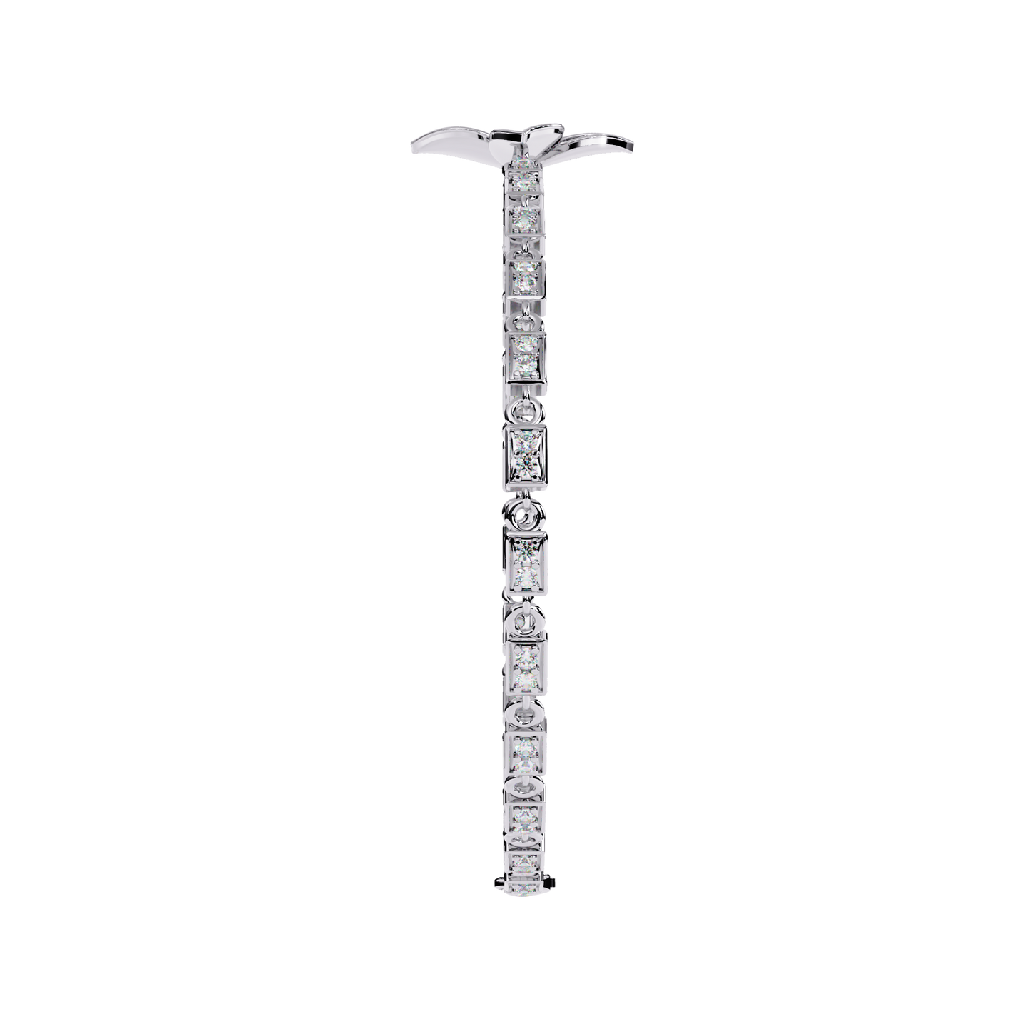 Fleur Charm – Lab Diamond Floral Accent Bracelet in 14K Gold