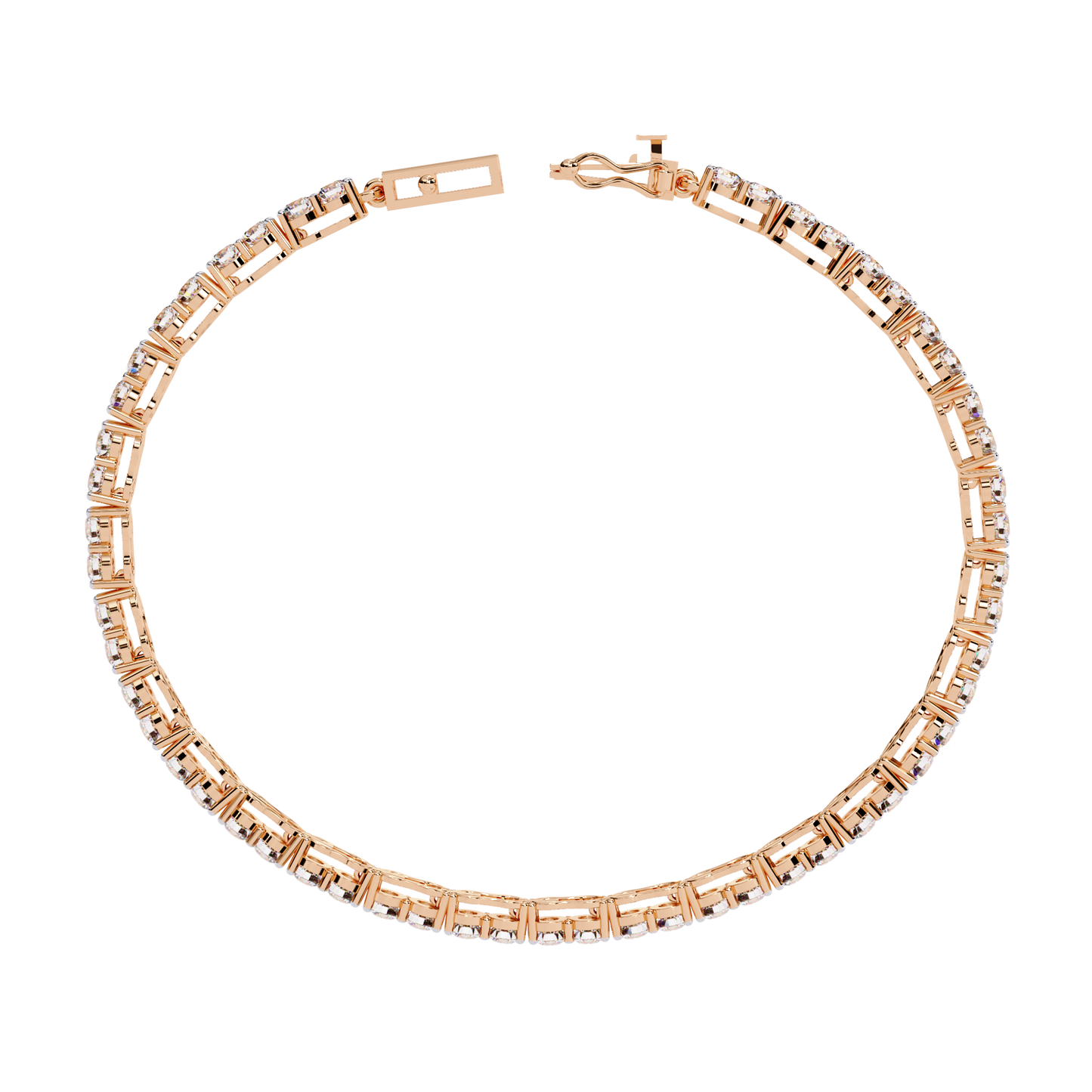 Radiant Line – 2.7MM Diamond Tennis Bracelet in 14K Gold