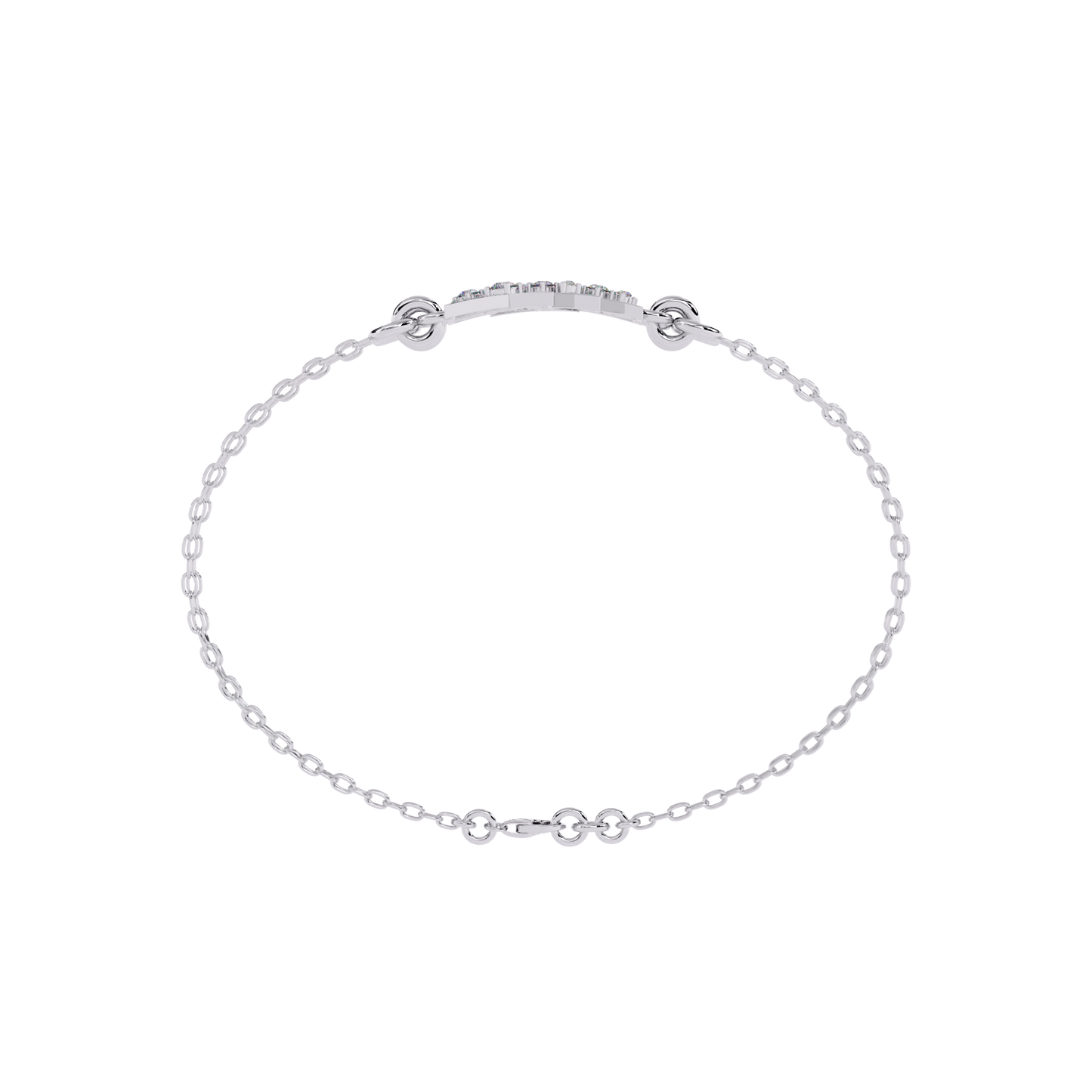 Prism Cluster – Geometric Lab Diamond Link in 14K Gold