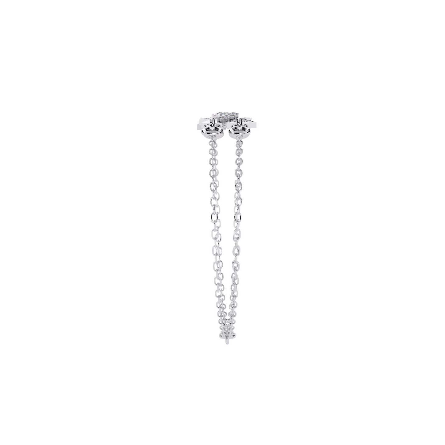 Prism Cluster – Geometric Lab Diamond Link in 14K Gold