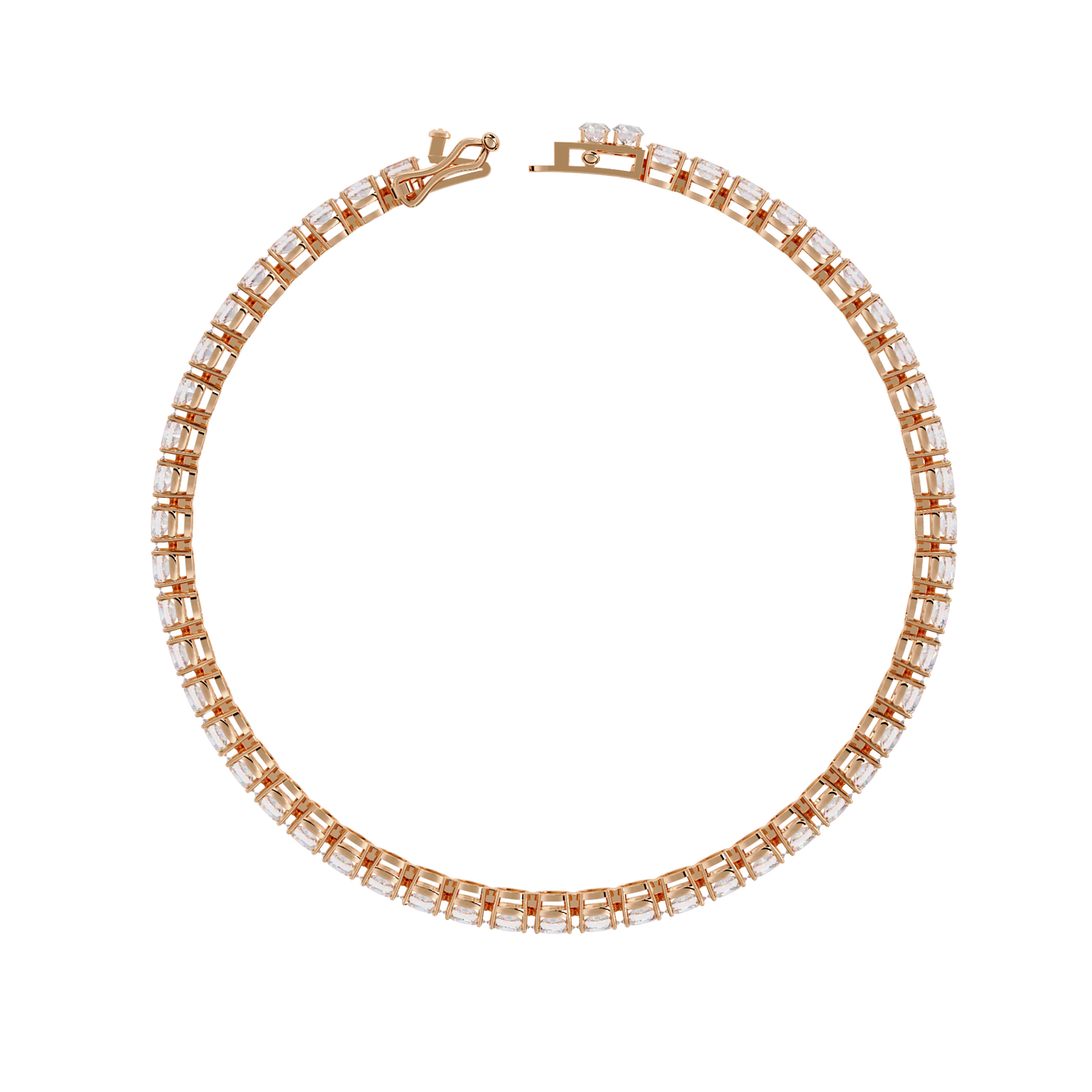 Oval Luxe – Lab Diamond Oval-Cut Bracelet in 14K Gold