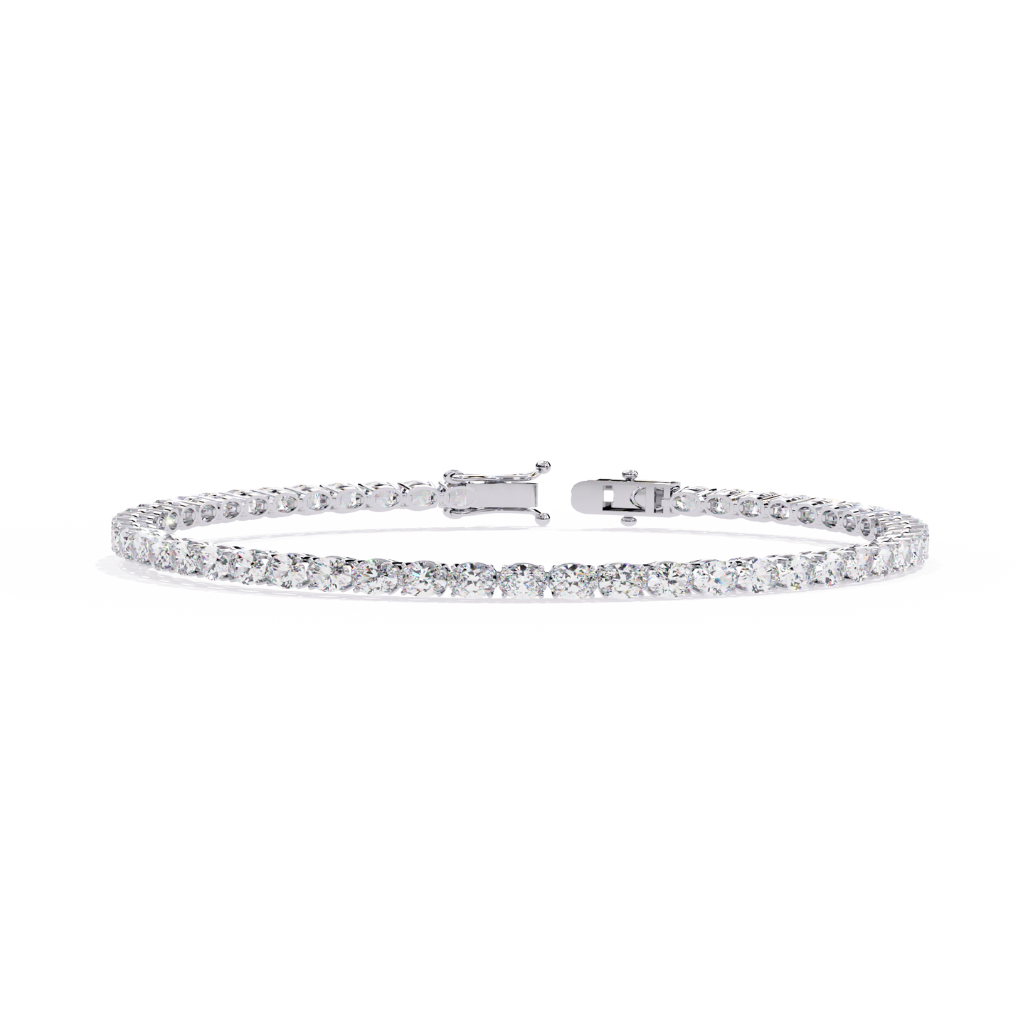 Oval Luxe – Lab Diamond Oval-Cut Bracelet in 14K Gold