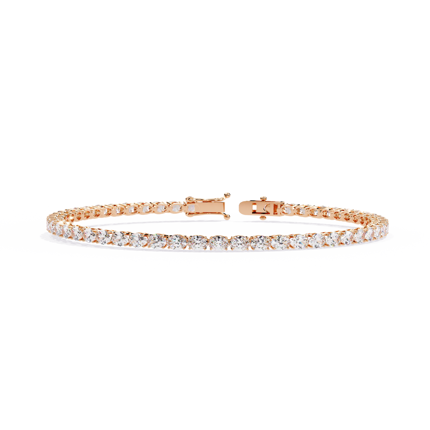 Oval Luxe – Lab Diamond Oval-Cut Bracelet in 14K Gold