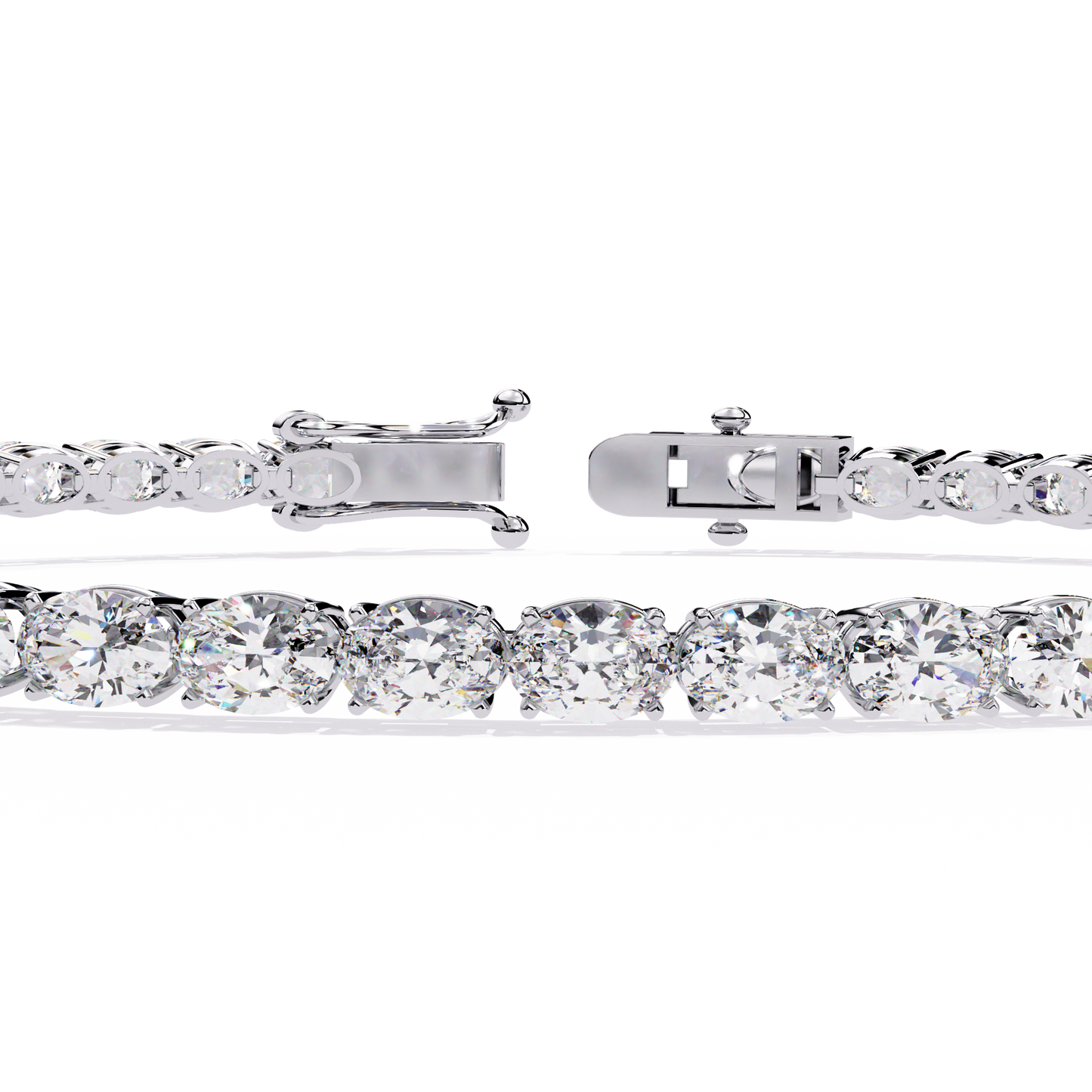 Oval Luxe – Lab Diamond Oval-Cut Bracelet in 14K Gold