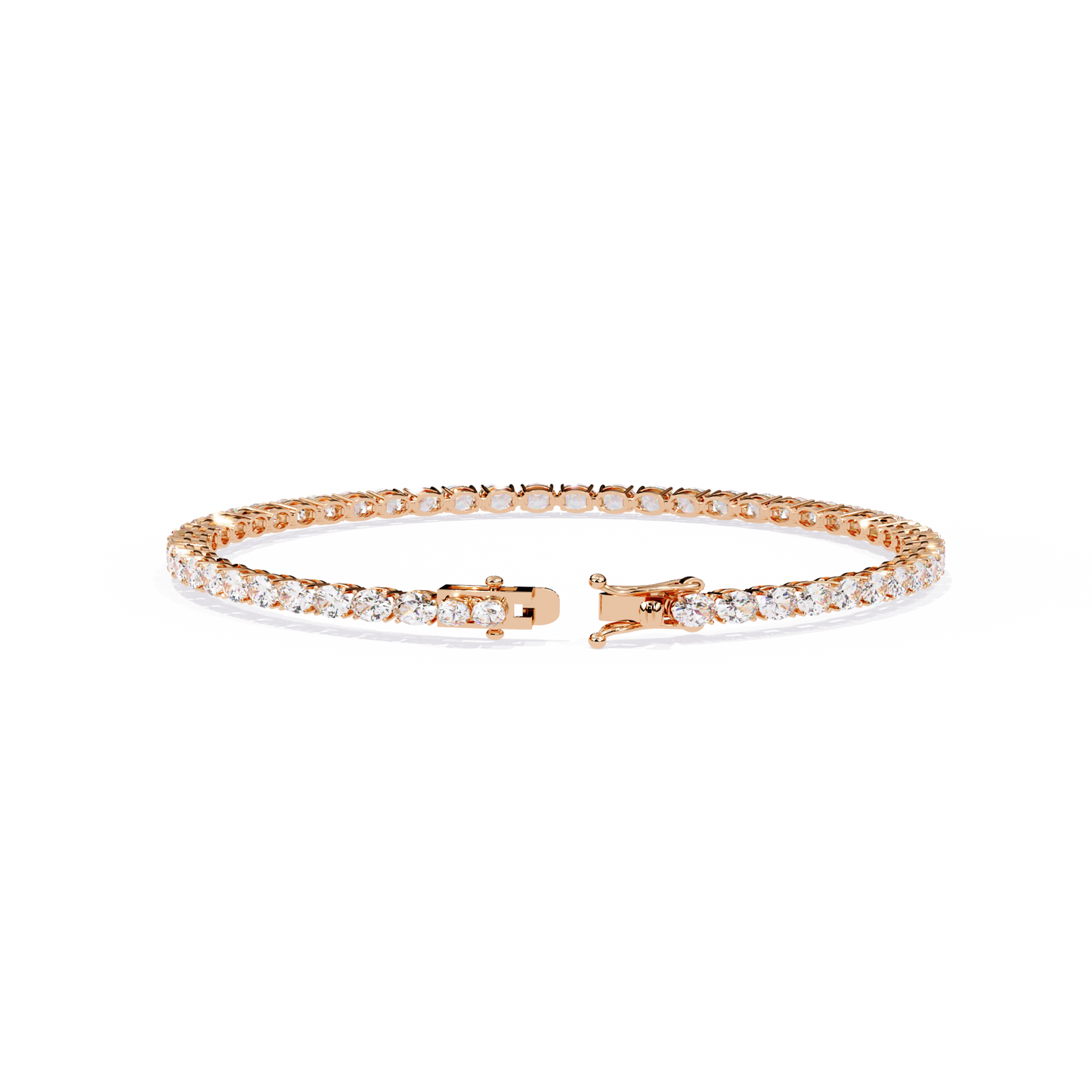 Oval Luxe – Lab Diamond Oval-Cut Bracelet in 14K Gold