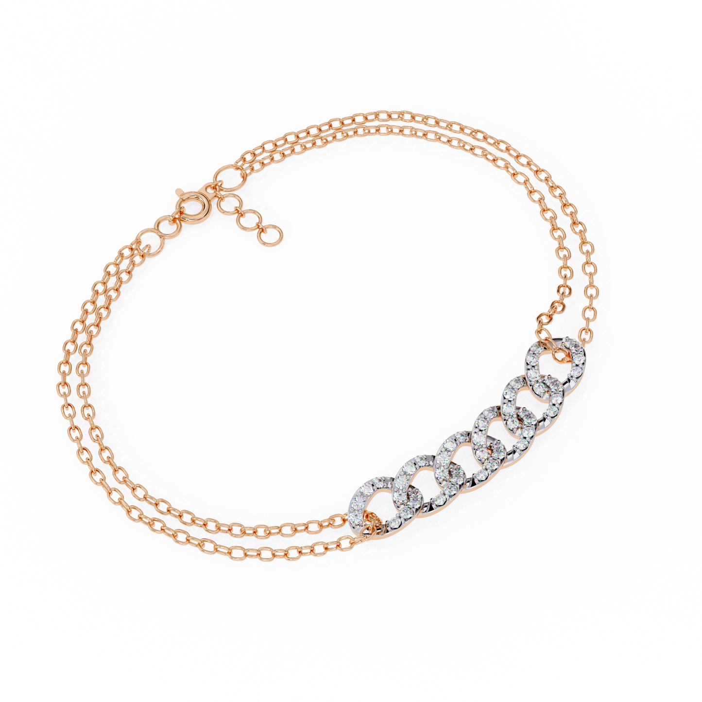 Diamond Cuban Link Chain Bracelet