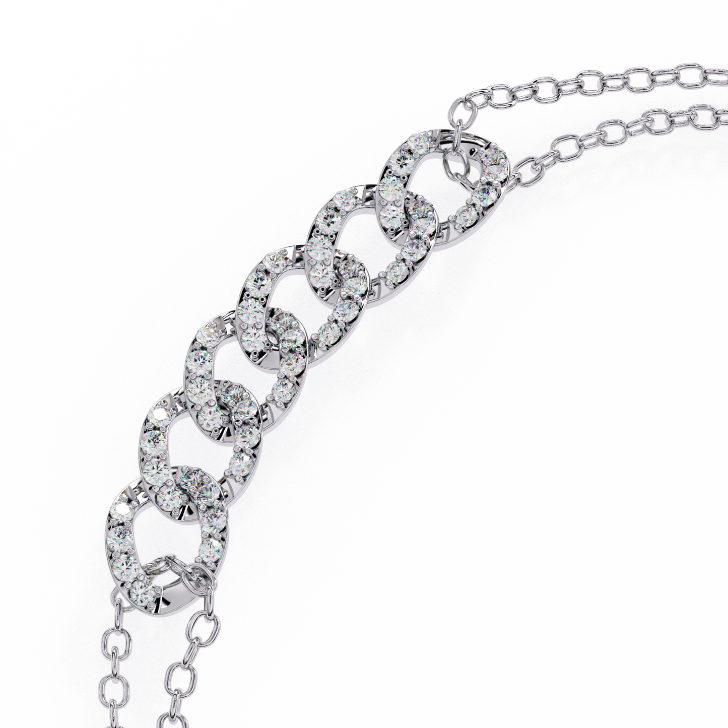 Diamond Cuban Link Chain Bracelet