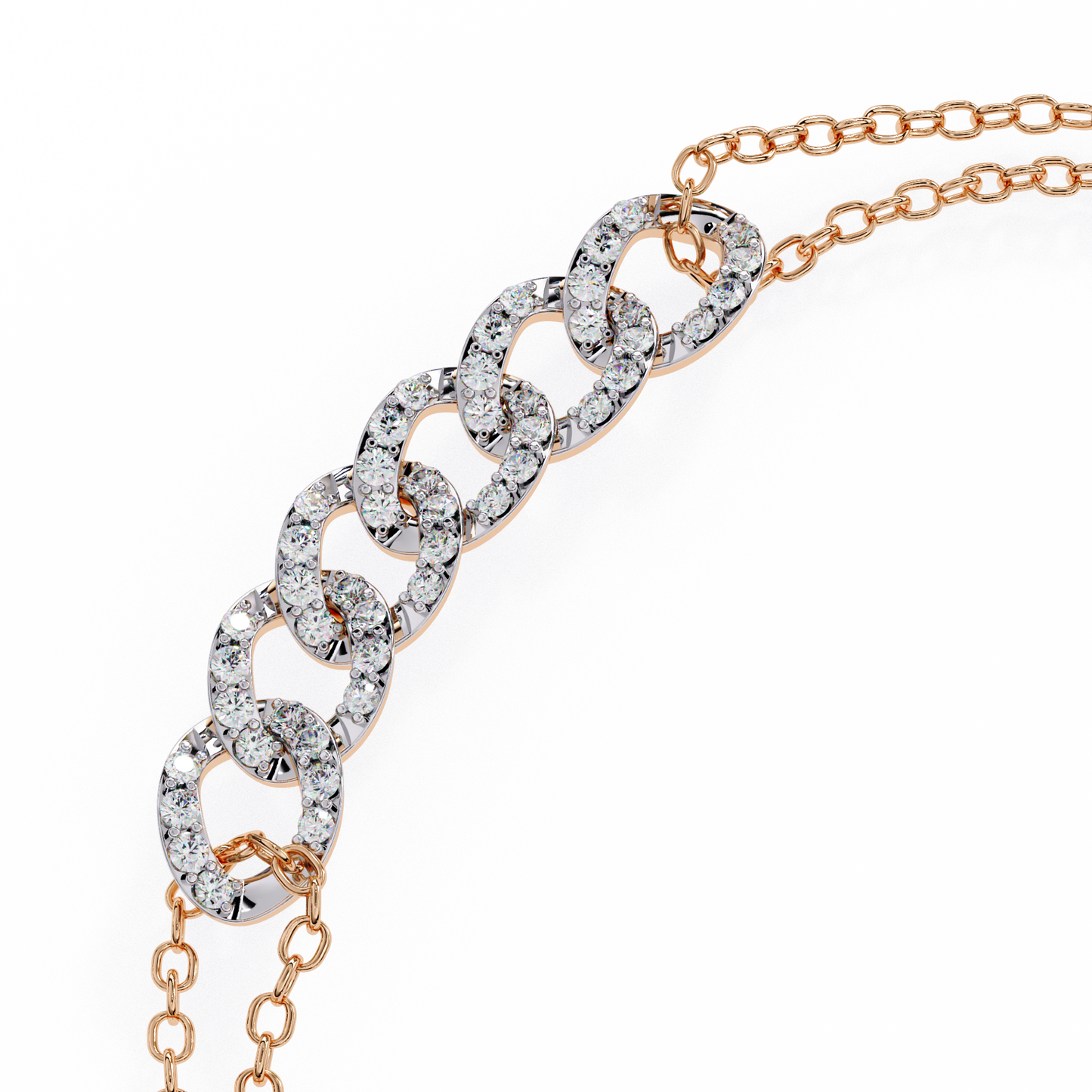 Diamond Cuban Link Chain Bracelet