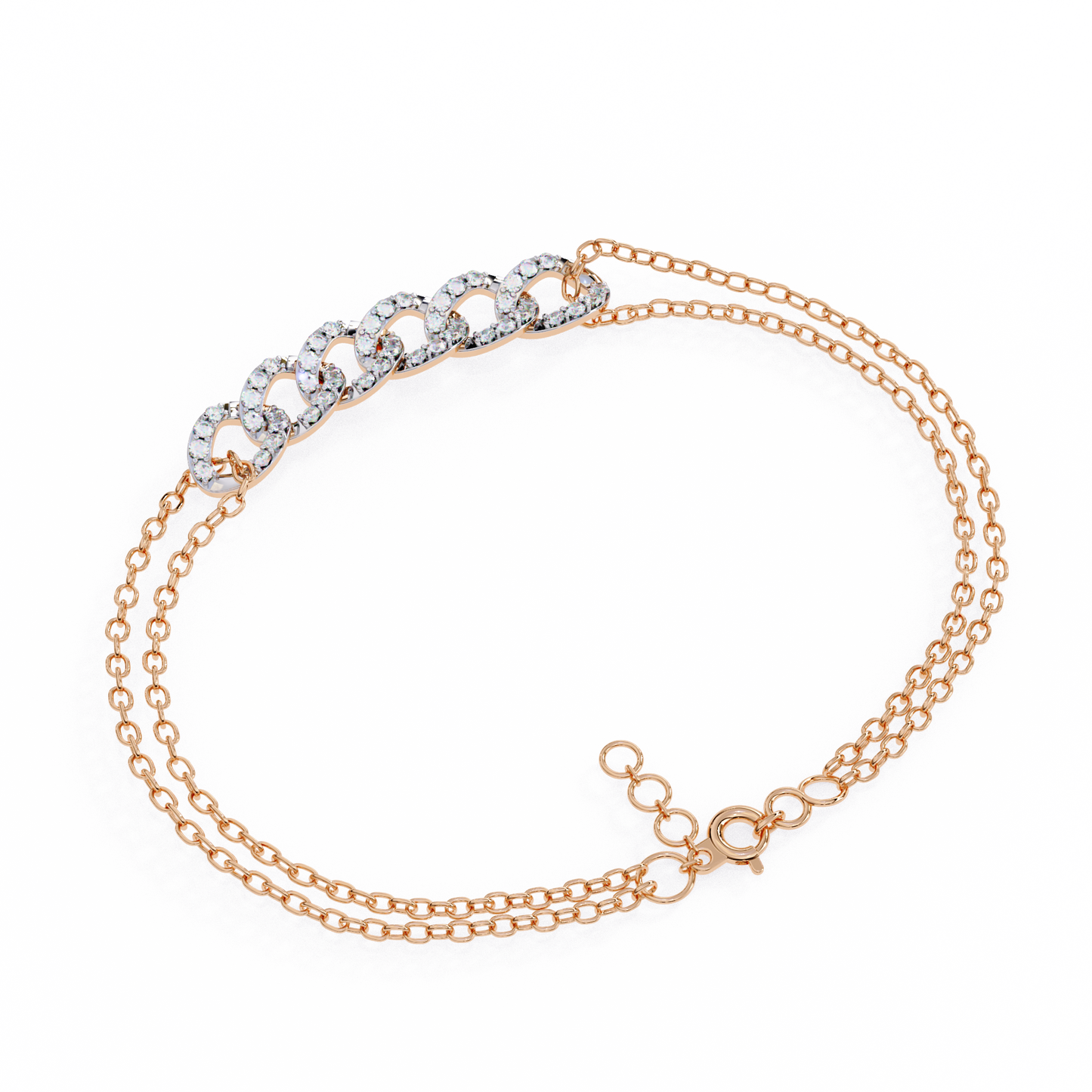 Diamond Cuban Link Chain Bracelet
