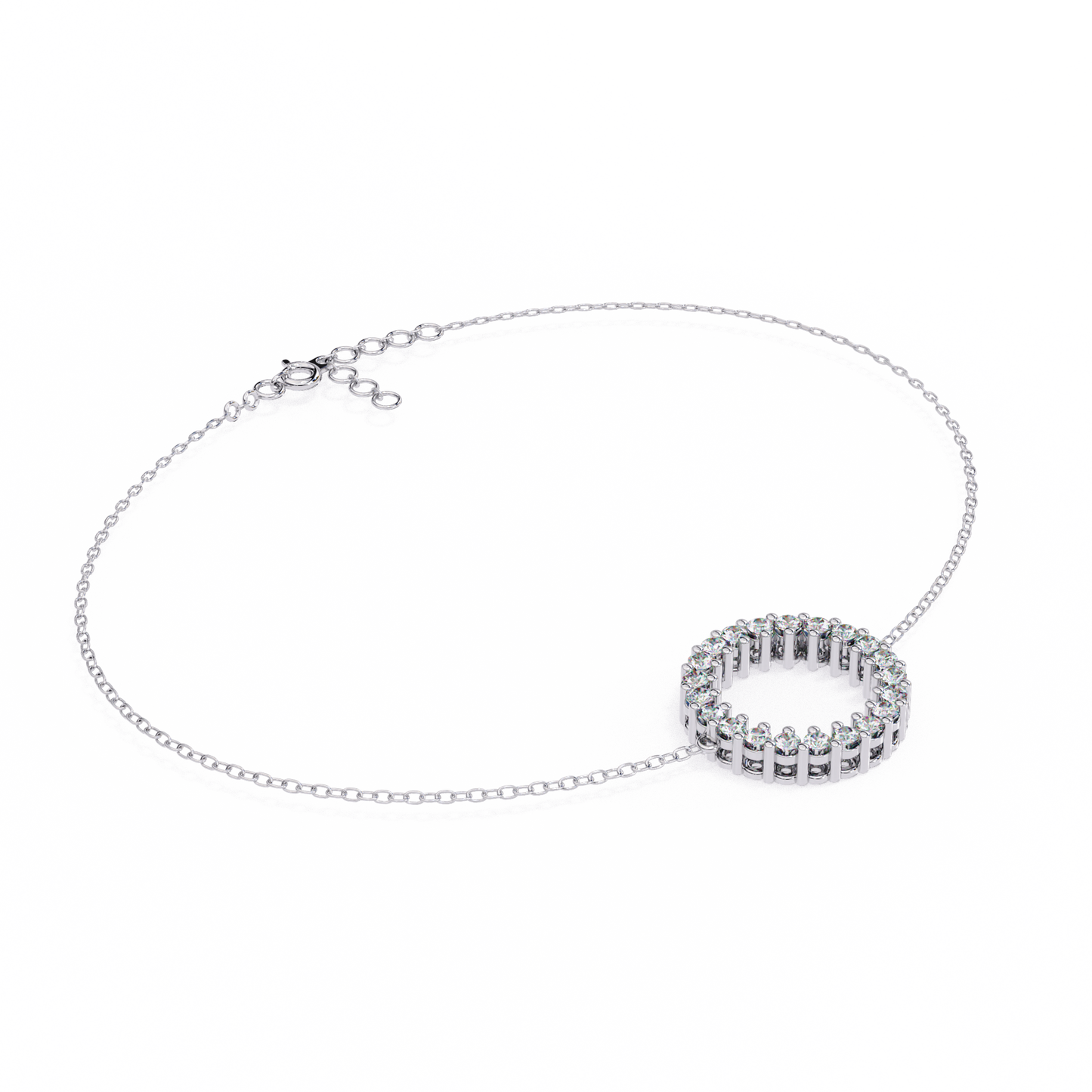 Petite Diamond Charm Bracelet