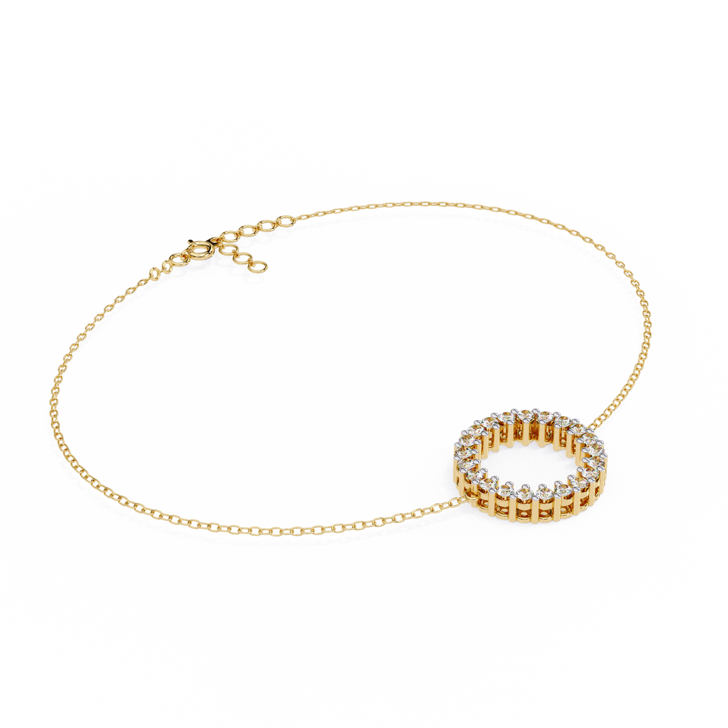 Petite Diamond Charm Bracelet