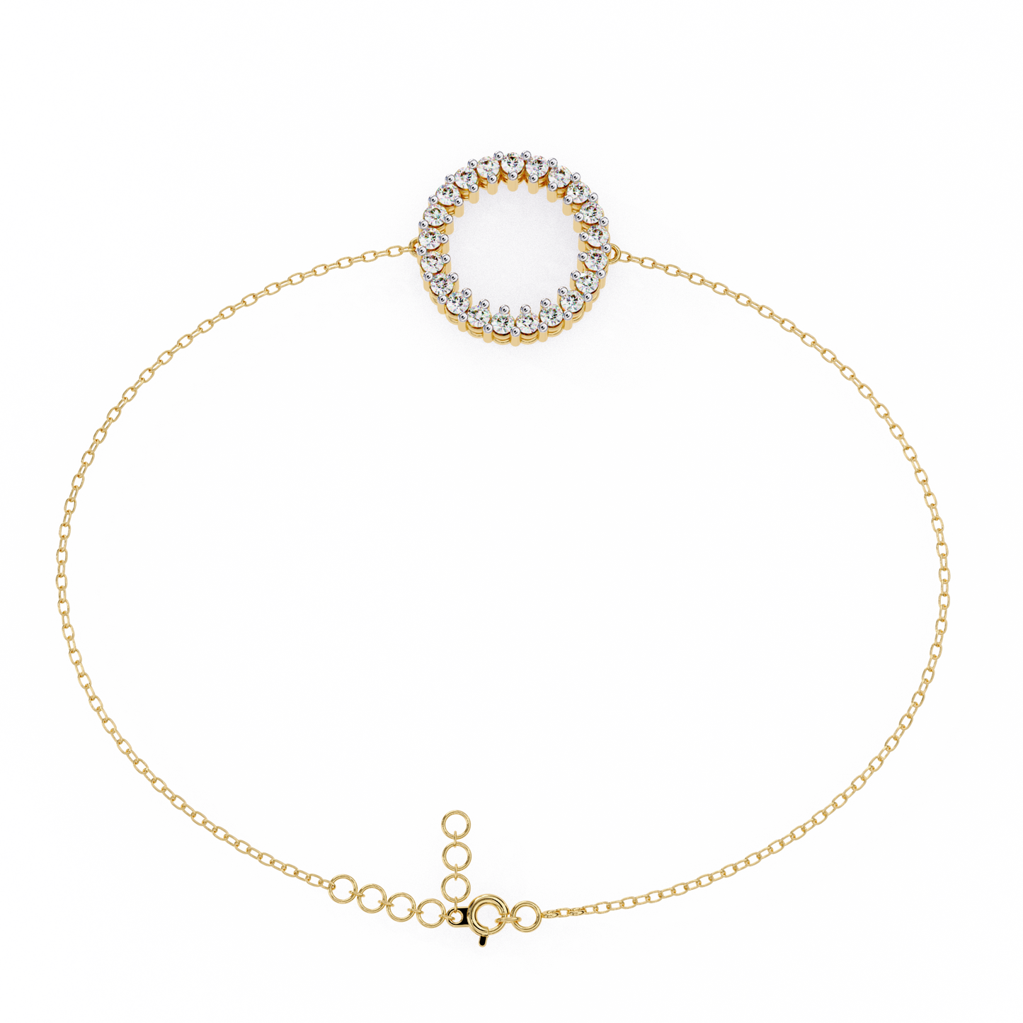 Petite Diamond Charm Bracelet