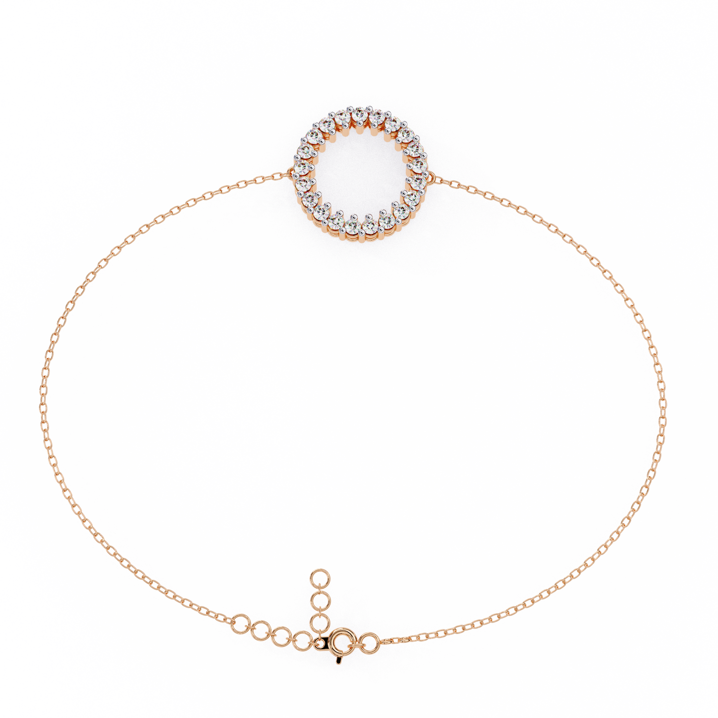 Petite Diamond Charm Bracelet