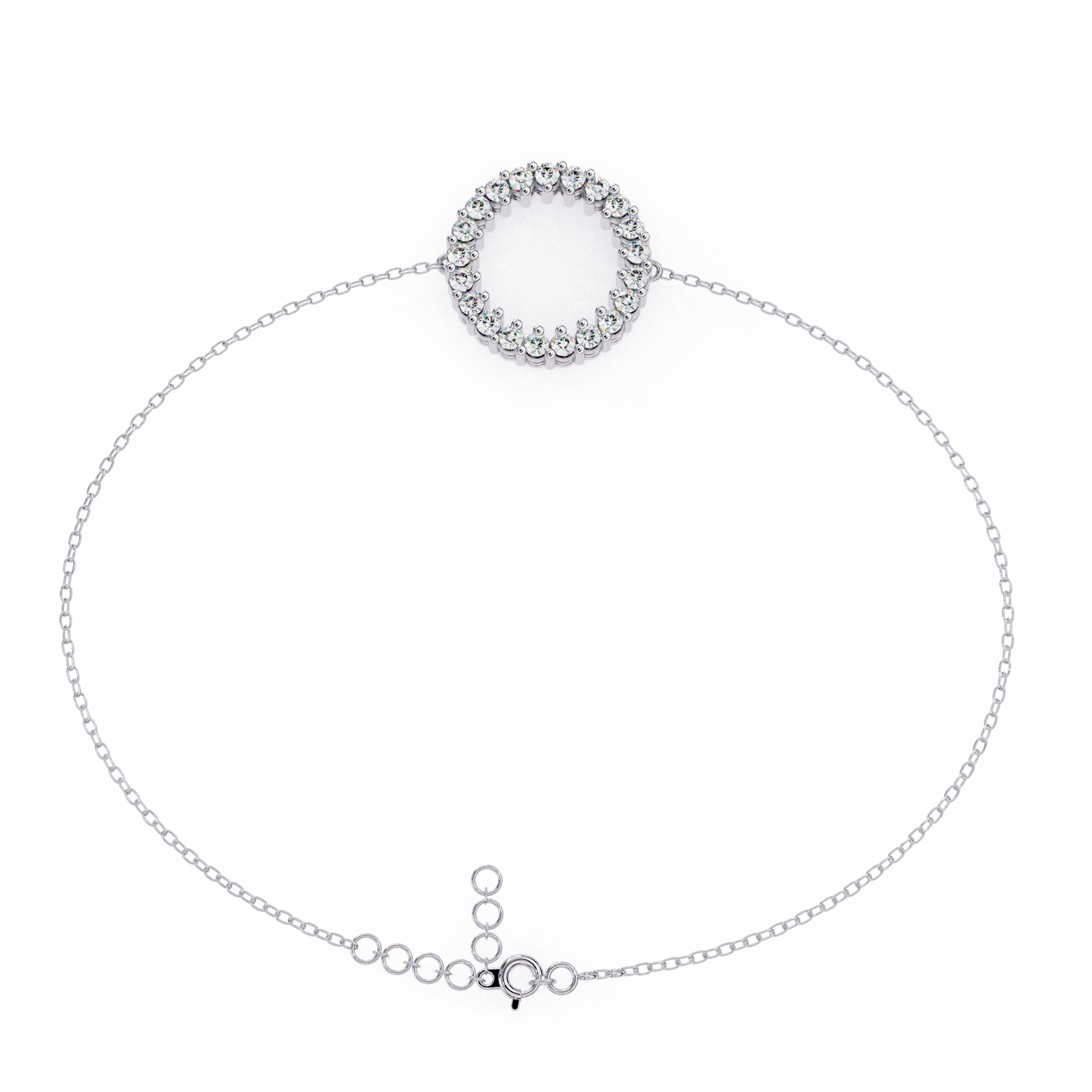 Petite Diamond Charm Bracelet