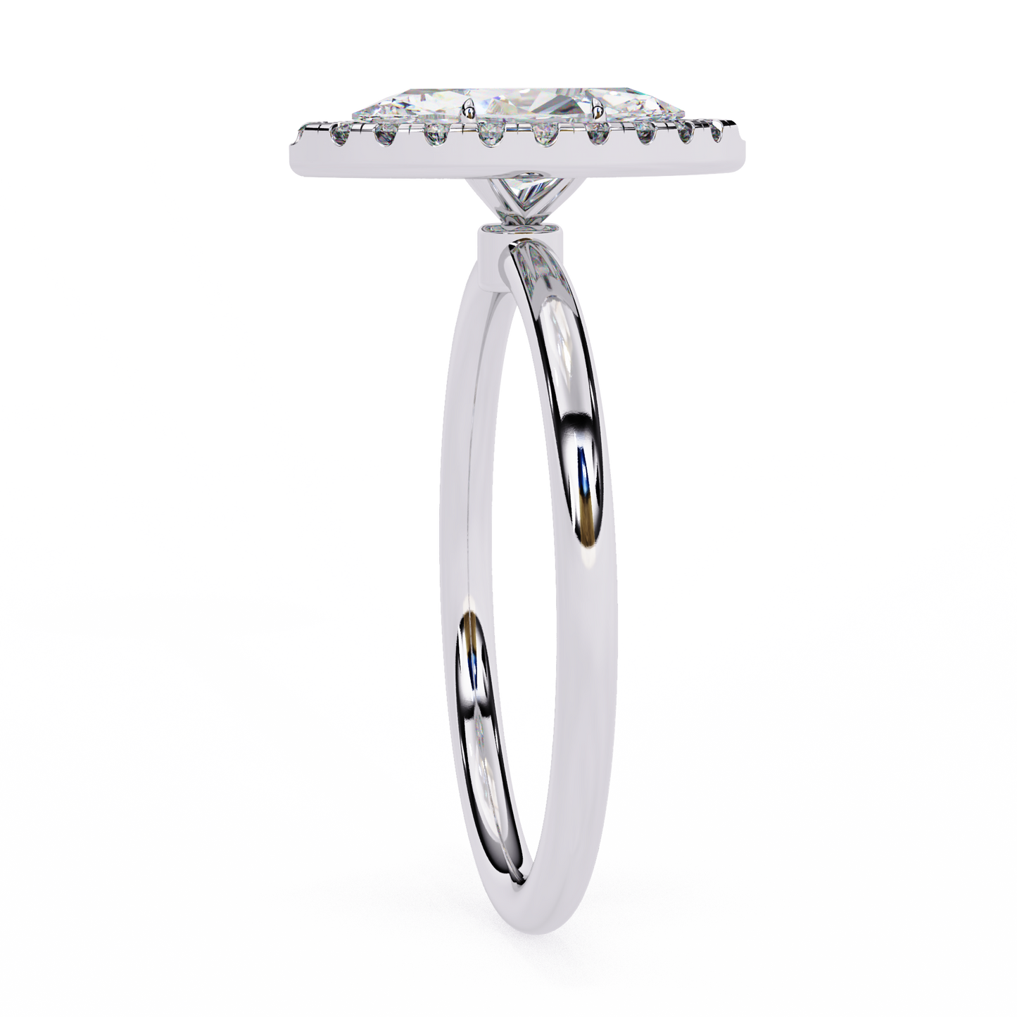 Marquise Arch – Lab Diamond Open Band Ring in 14K Gold