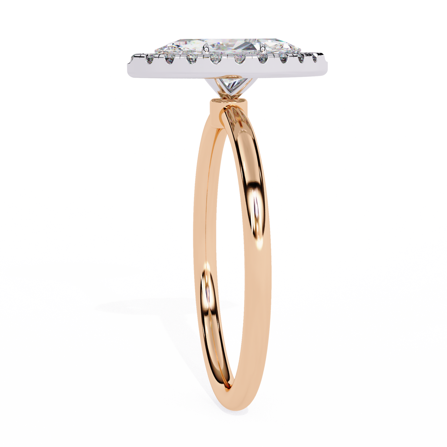 Marquise Arch – Lab Diamond Open Band Ring in 14K Gold