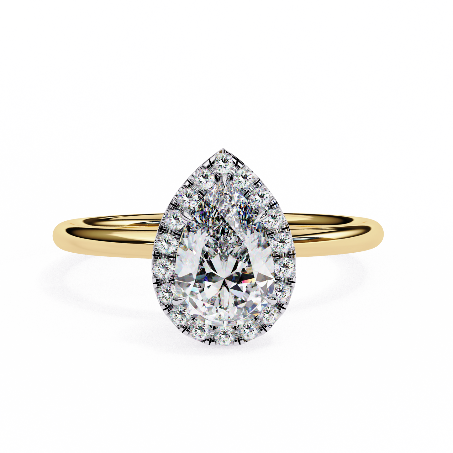 Pear Elevate – Lab Diamond Statement Ring in 14K Gold