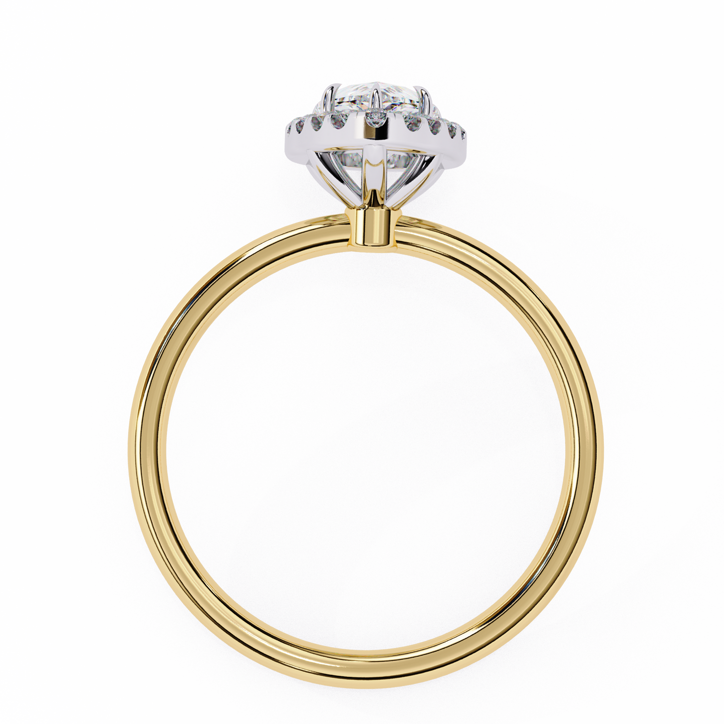 Pear Elevate – Lab Diamond Statement Ring in 14K Gold