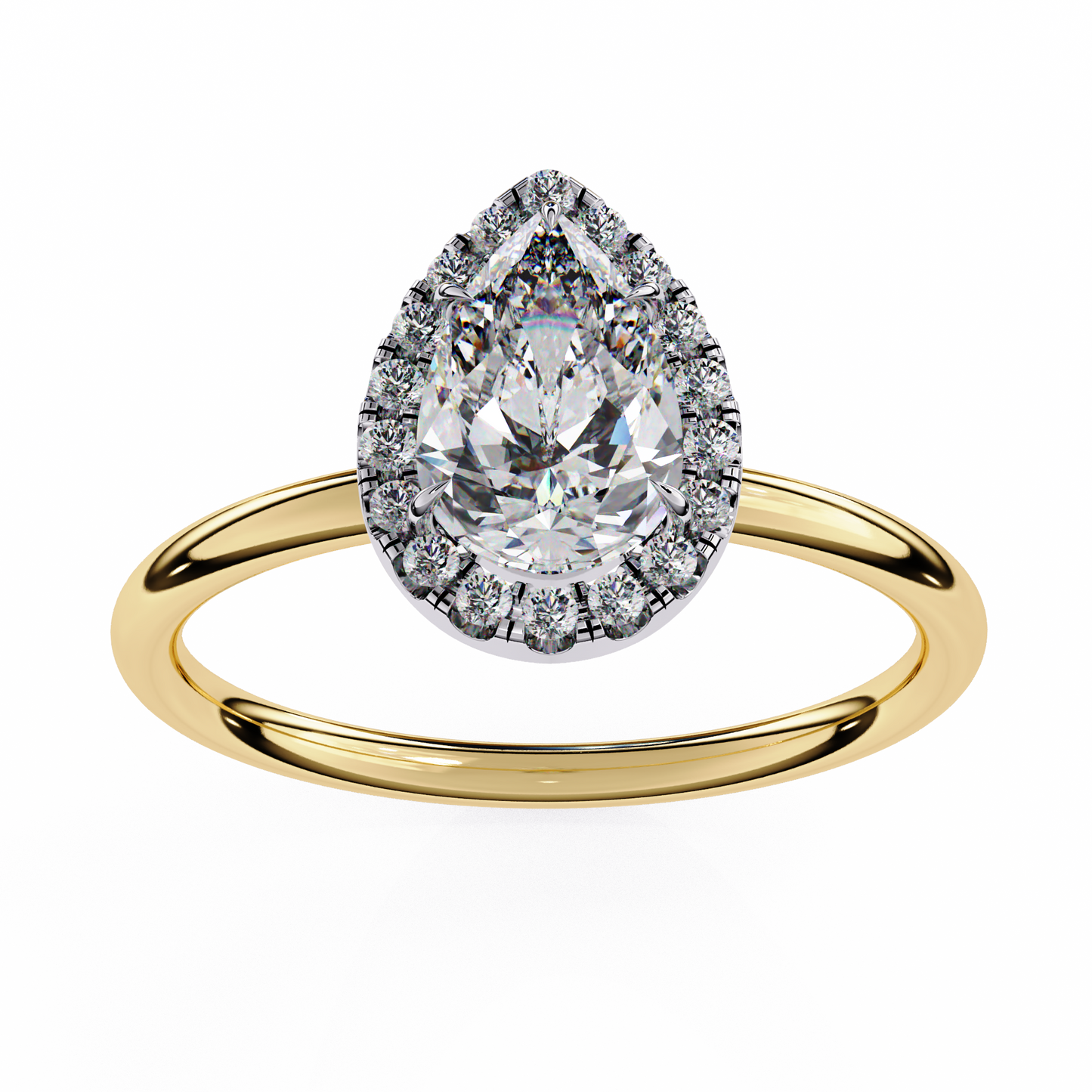 Pear Elevate – Lab Diamond Statement Ring in 14K Gold