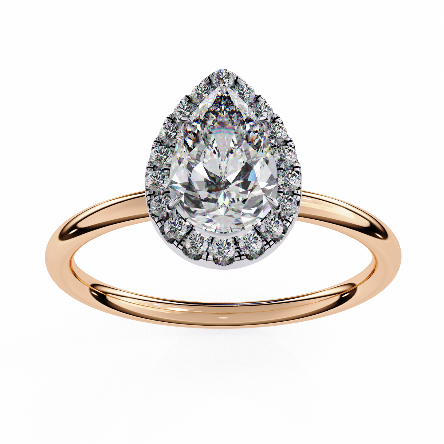 Pear Elevate – Lab Diamond Statement Ring in 14K Gold
